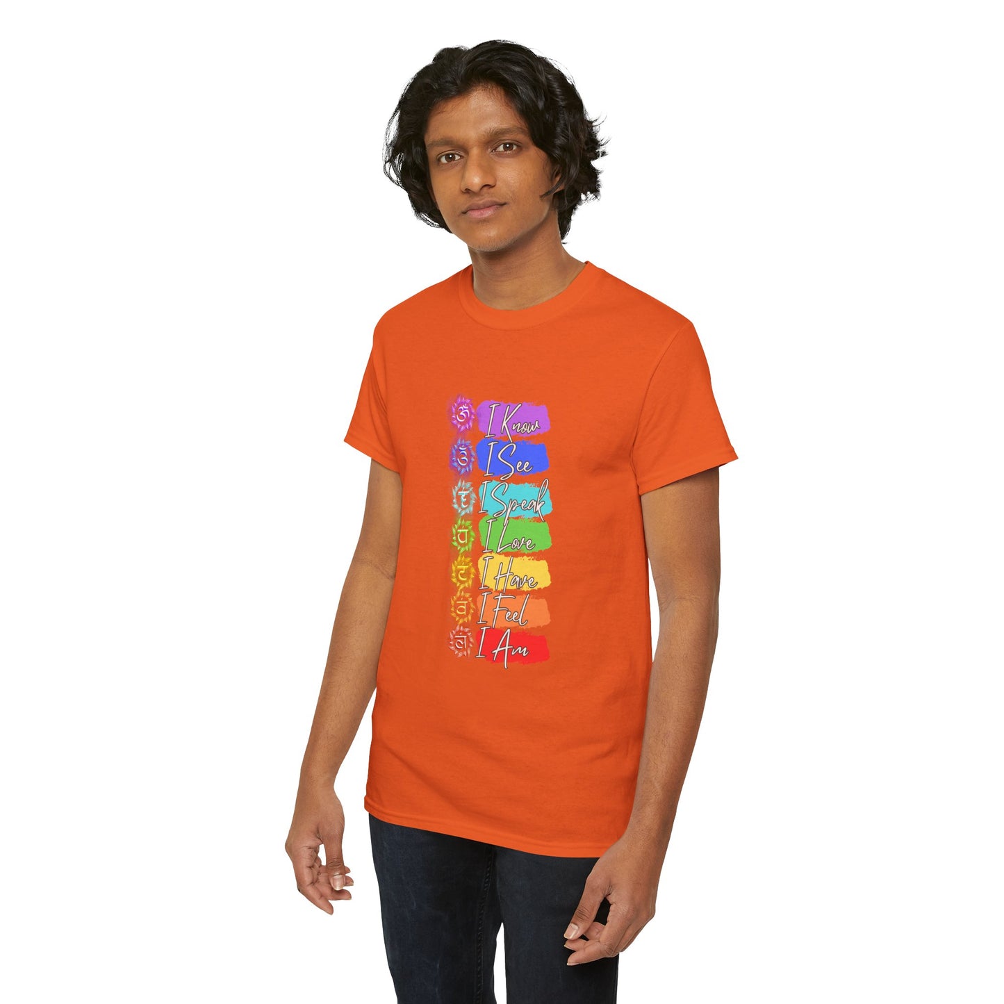 Unisex Heavy Cotton Tee- 7 chakra