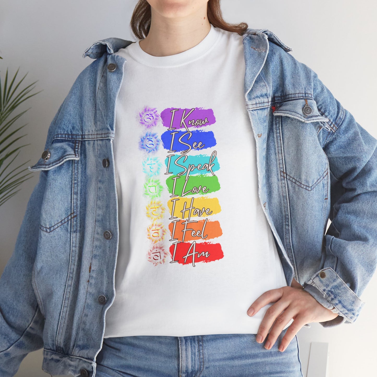 Unisex Heavy Cotton Tee- 7 chakra