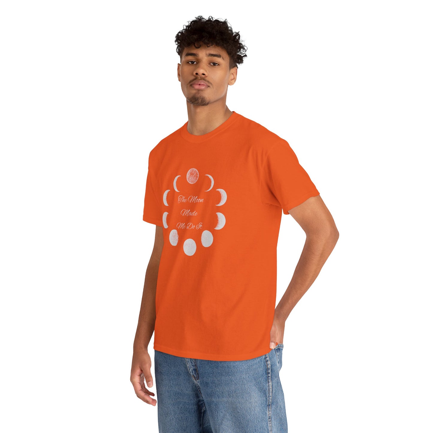 Unisex Heavy Cotton Tee-The Moon Made Me Do It