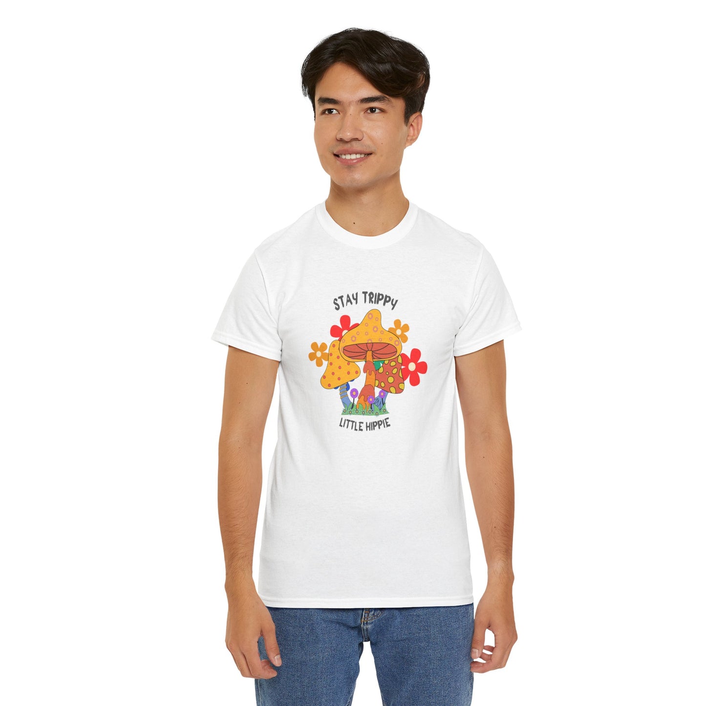 Unisex Heavy Cotton Tee-Trippy Hippie