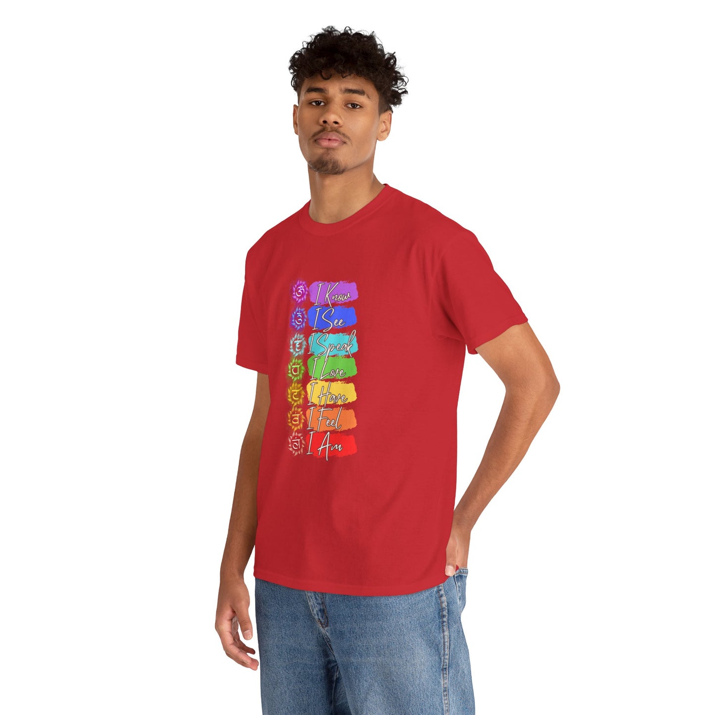 Unisex Heavy Cotton Tee- 7 chakra