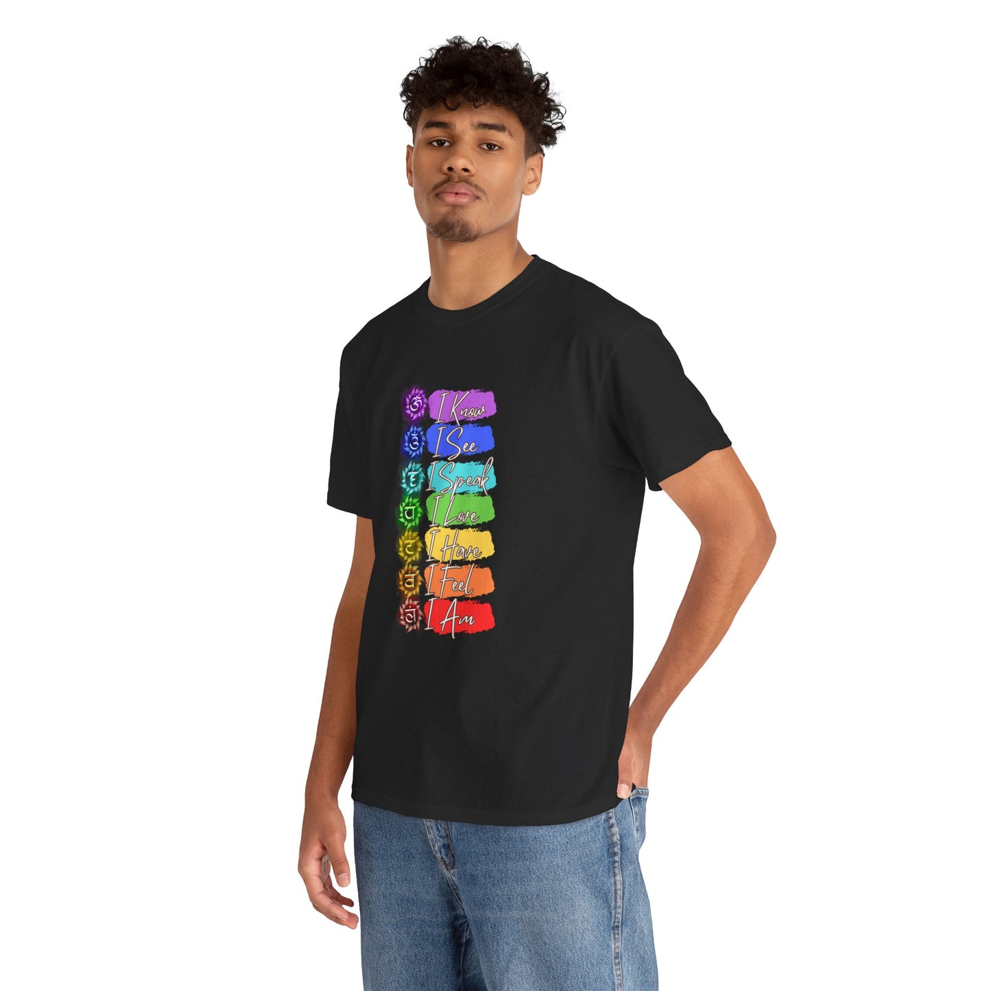 Unisex Heavy Cotton Tee- 7 chakra