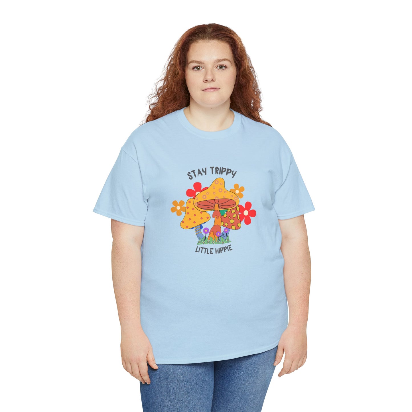 Unisex Heavy Cotton Tee-Trippy Hippie