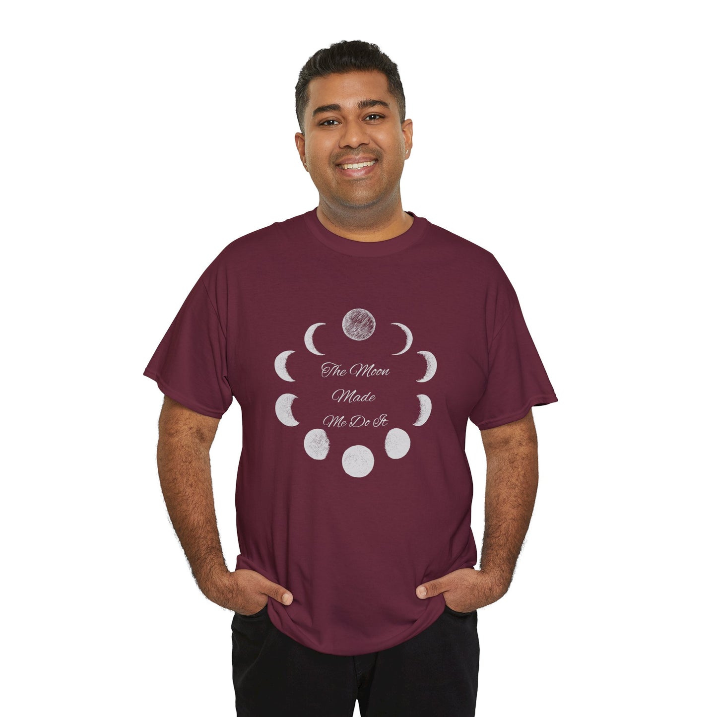 Unisex Heavy Cotton Tee-The Moon Made Me Do It