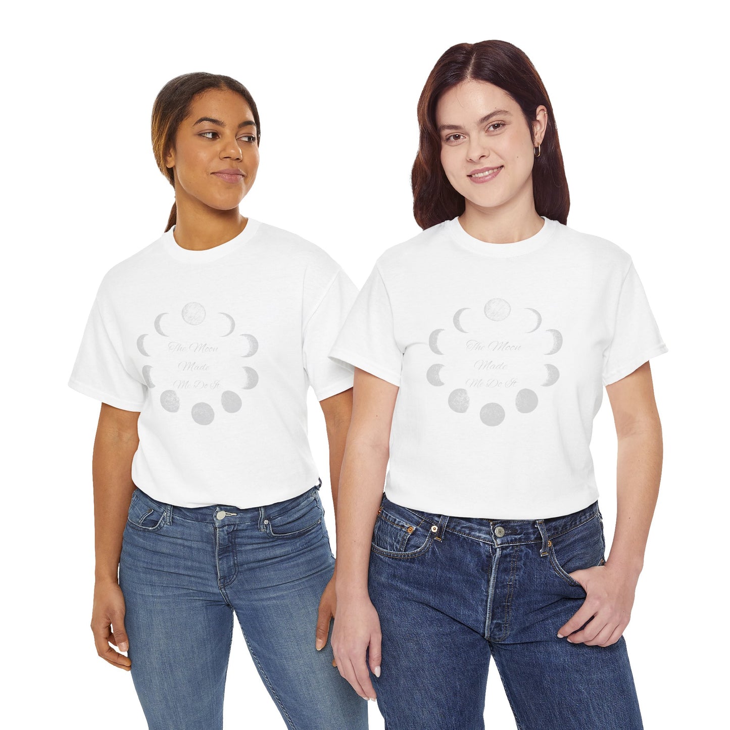 Unisex Heavy Cotton Tee-The Moon Made Me Do It