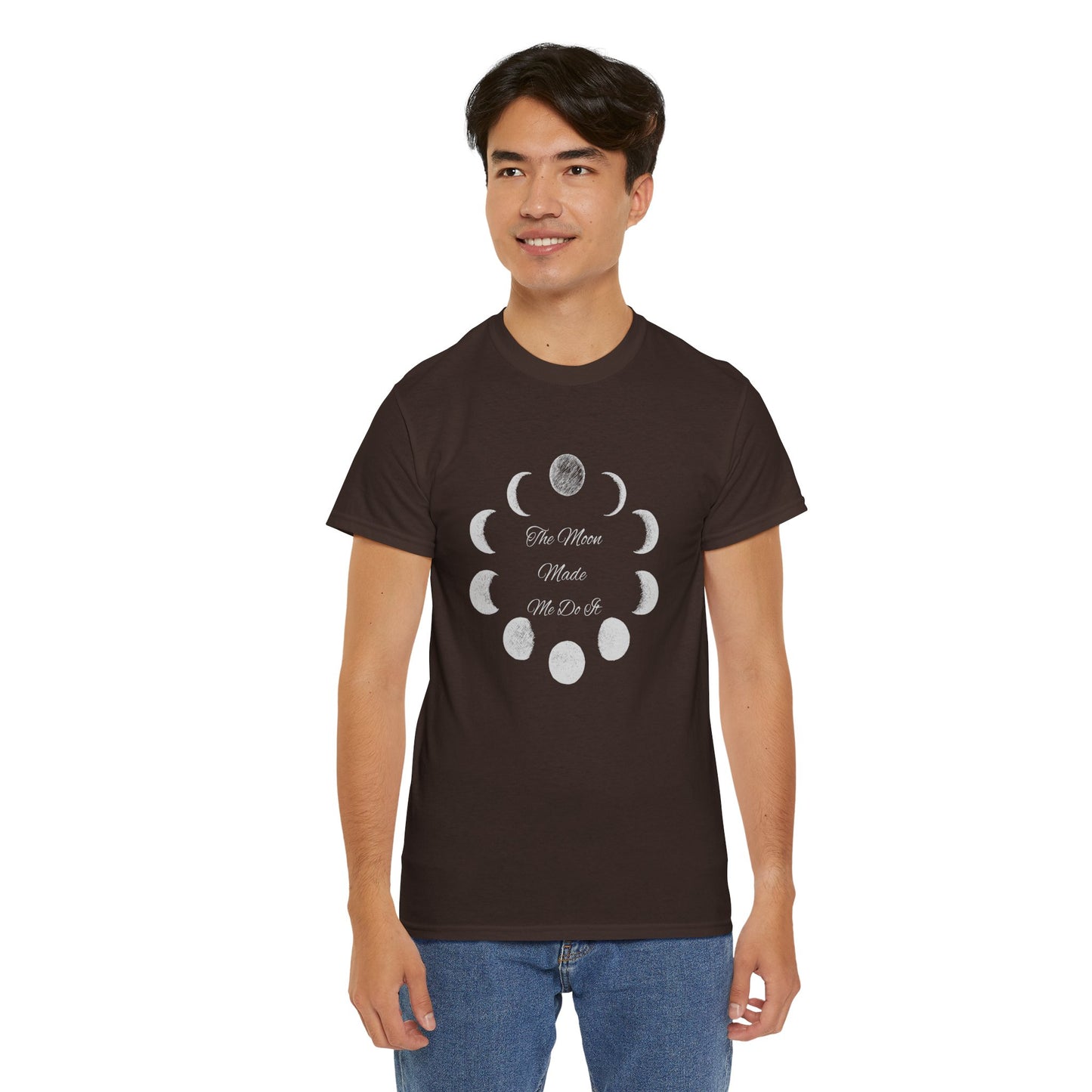 Unisex Heavy Cotton Tee-The Moon Made Me Do It