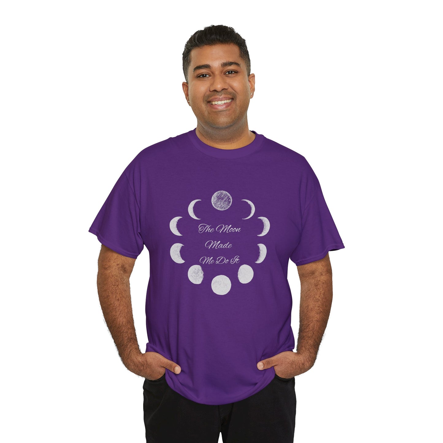 Unisex Heavy Cotton Tee-The Moon Made Me Do It