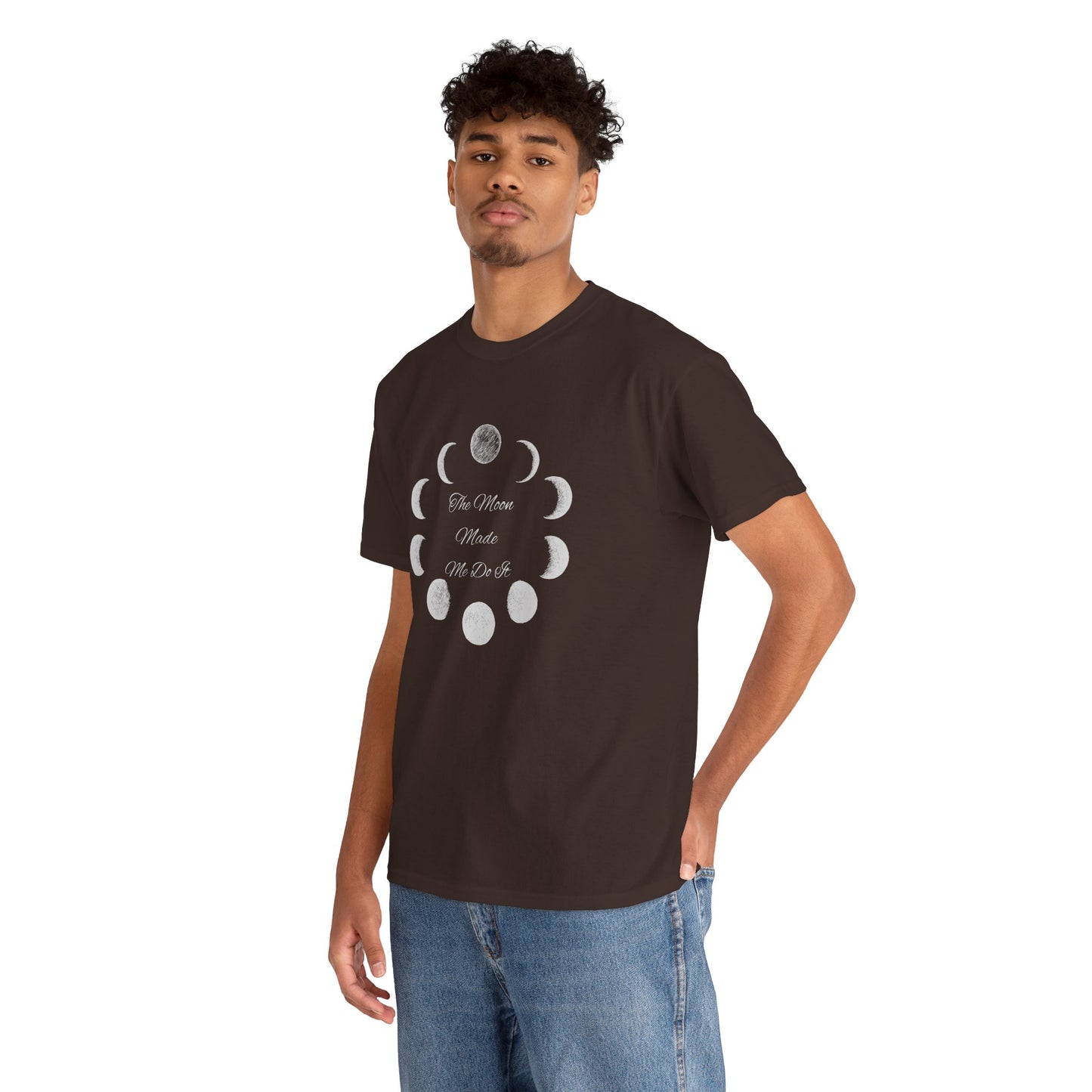 Unisex Heavy Cotton Tee-The Moon Made Me Do It