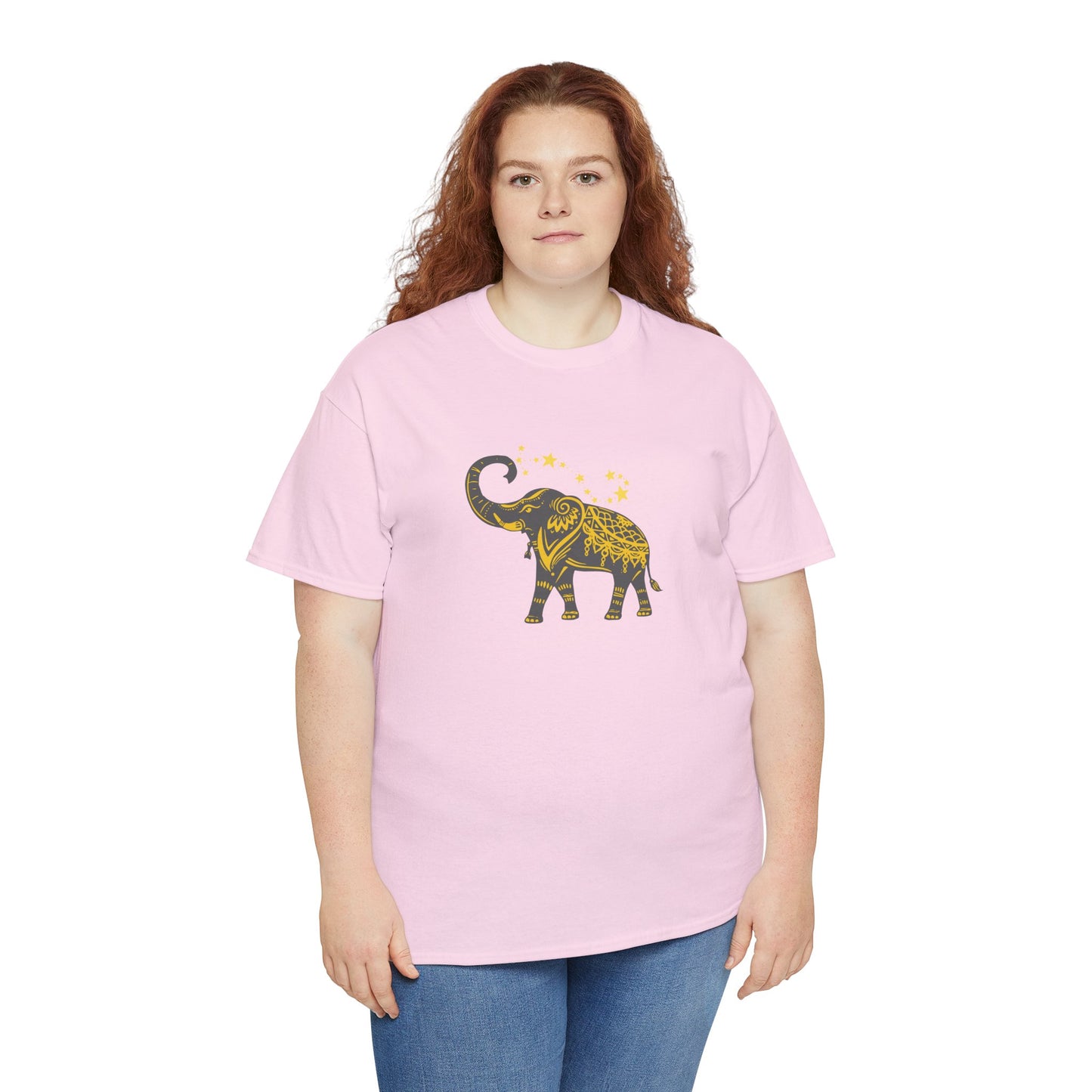 Unisex Heavy Cotton Tee-Lucky Trunk Up