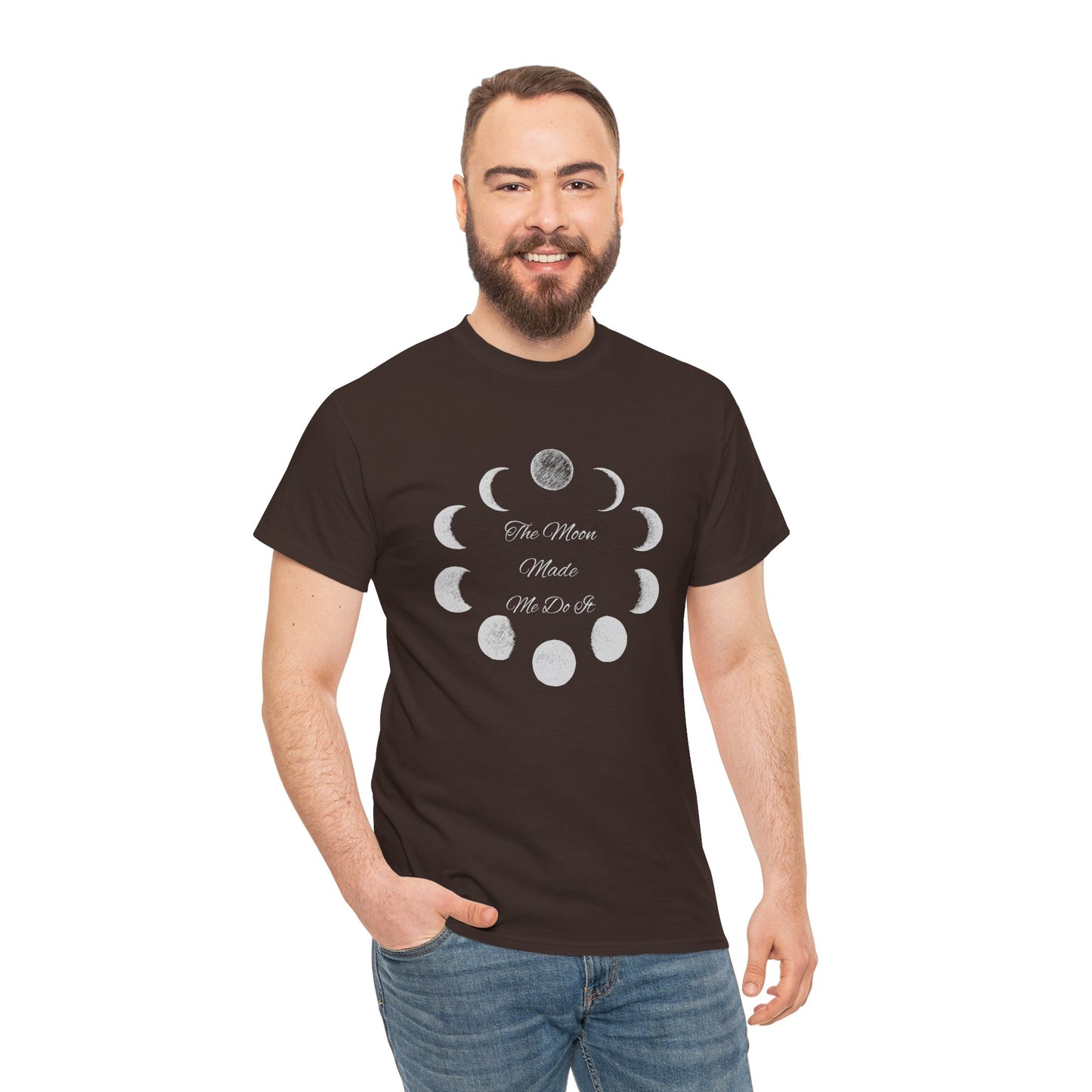 Unisex Heavy Cotton Tee-The Moon Made Me Do It