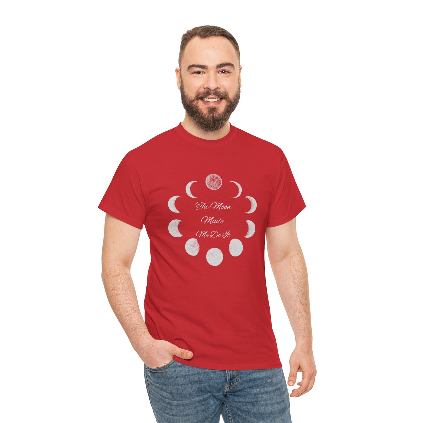 Unisex Heavy Cotton Tee-The Moon Made Me Do It