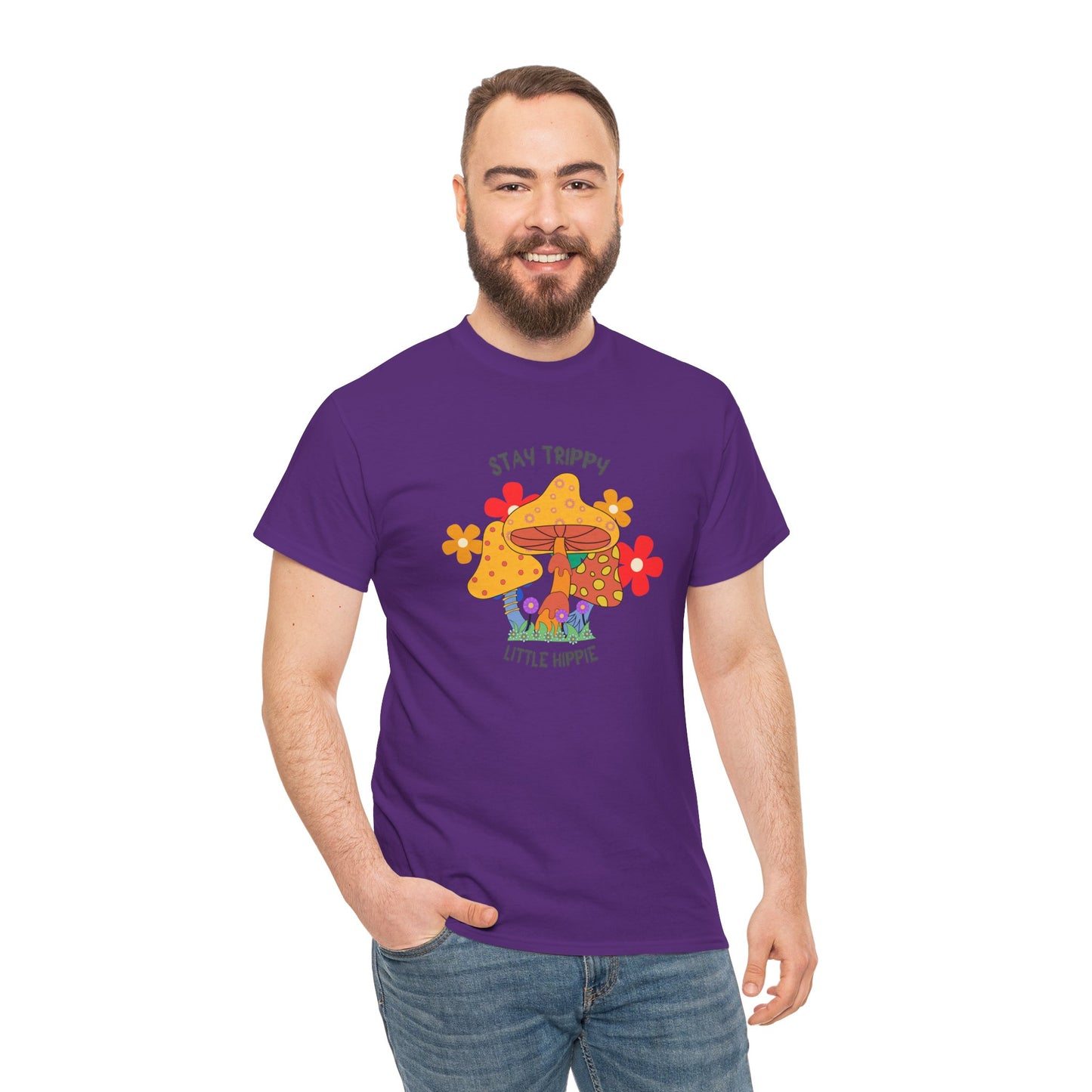 Unisex Heavy Cotton Tee-Trippy Hippie