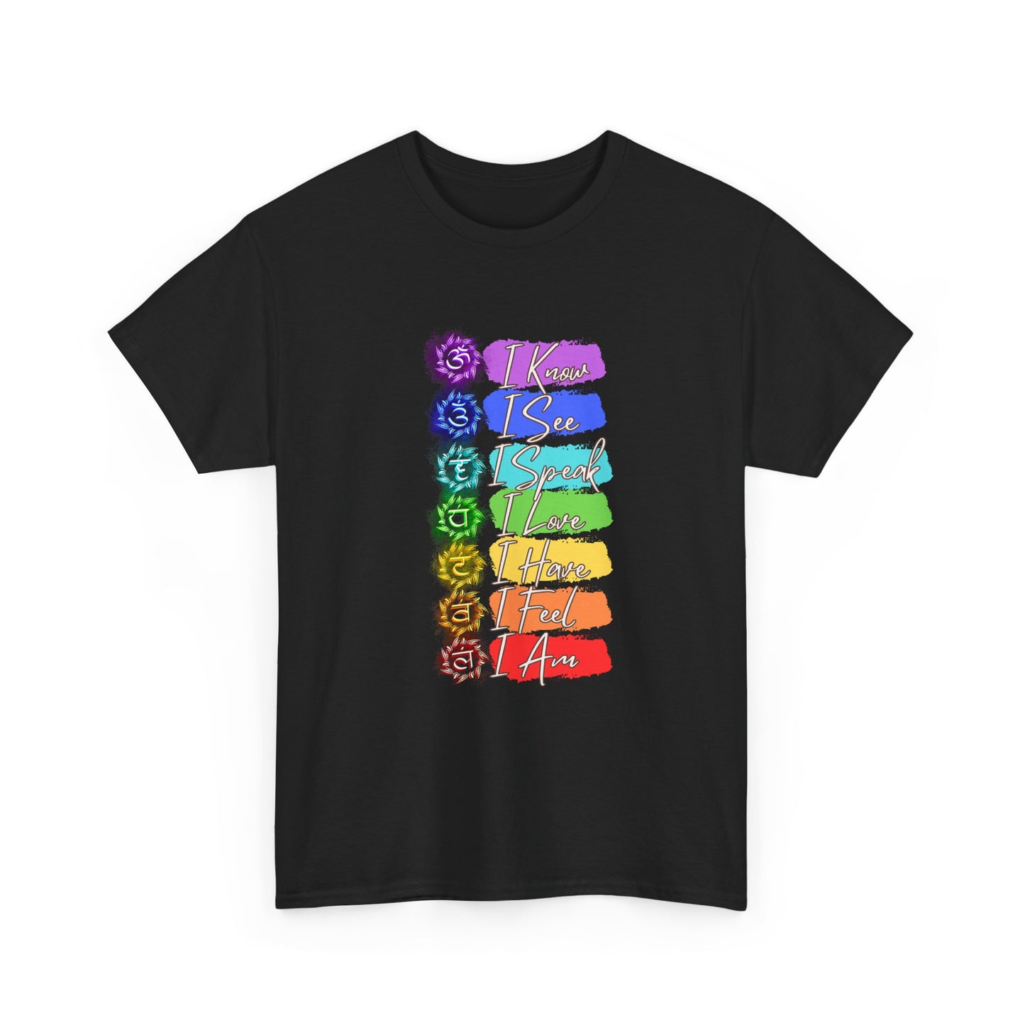 Unisex Heavy Cotton Tee- 7 chakra