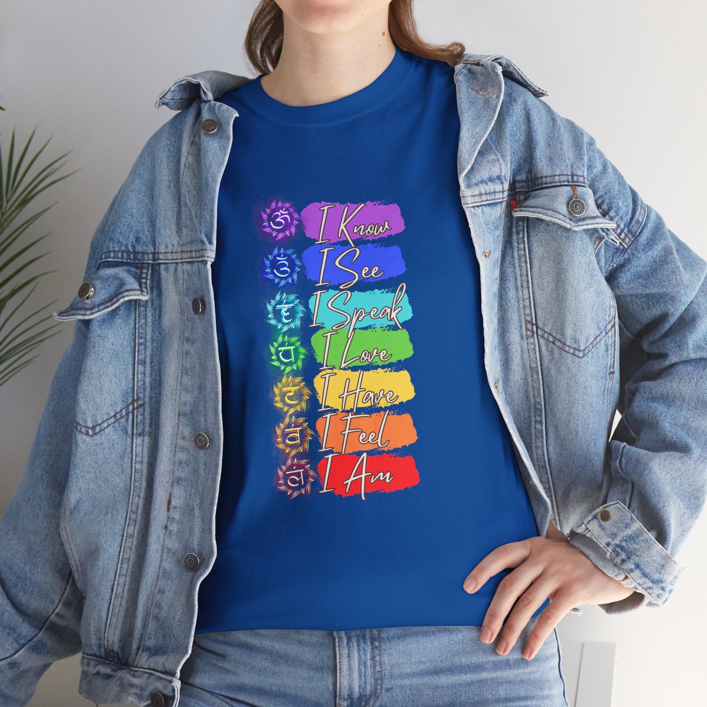 Unisex Heavy Cotton Tee- 7 chakra