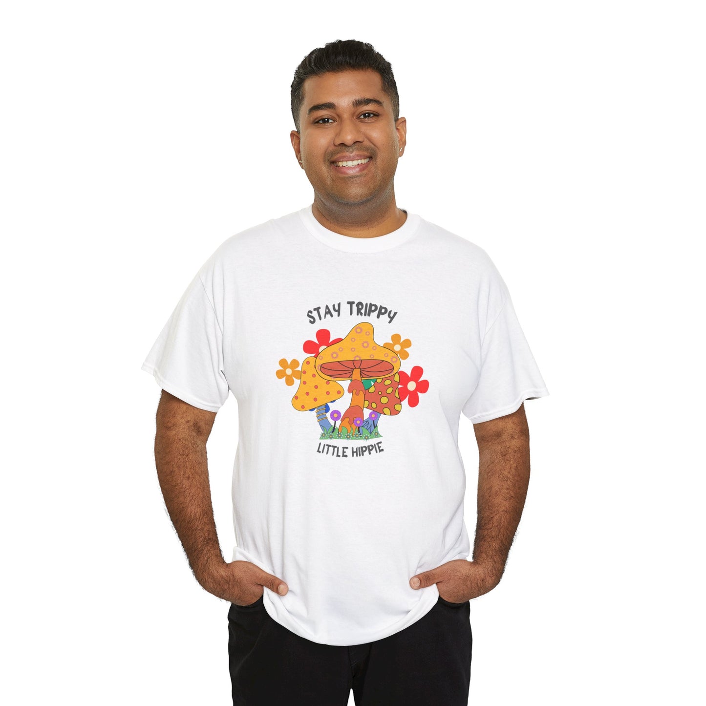 Unisex Heavy Cotton Tee-Trippy Hippie