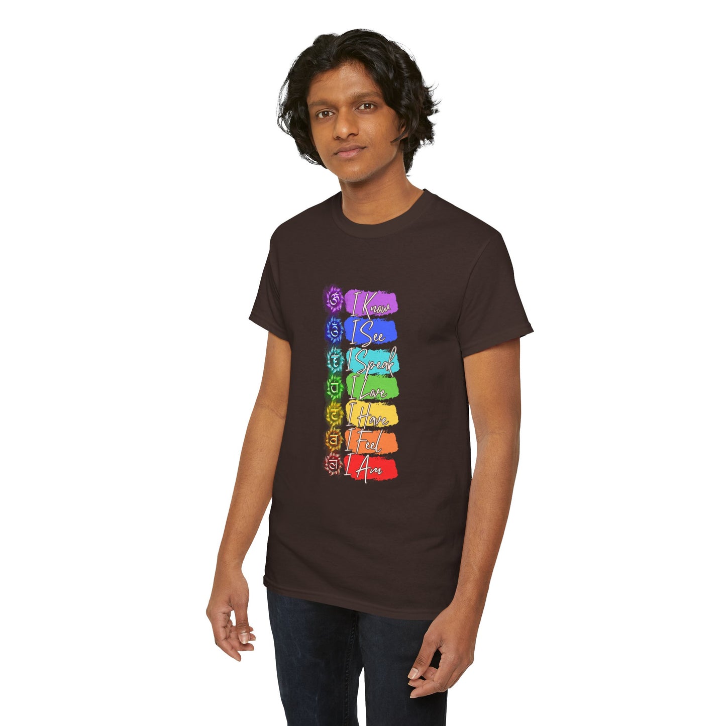 Unisex Heavy Cotton Tee- 7 chakra