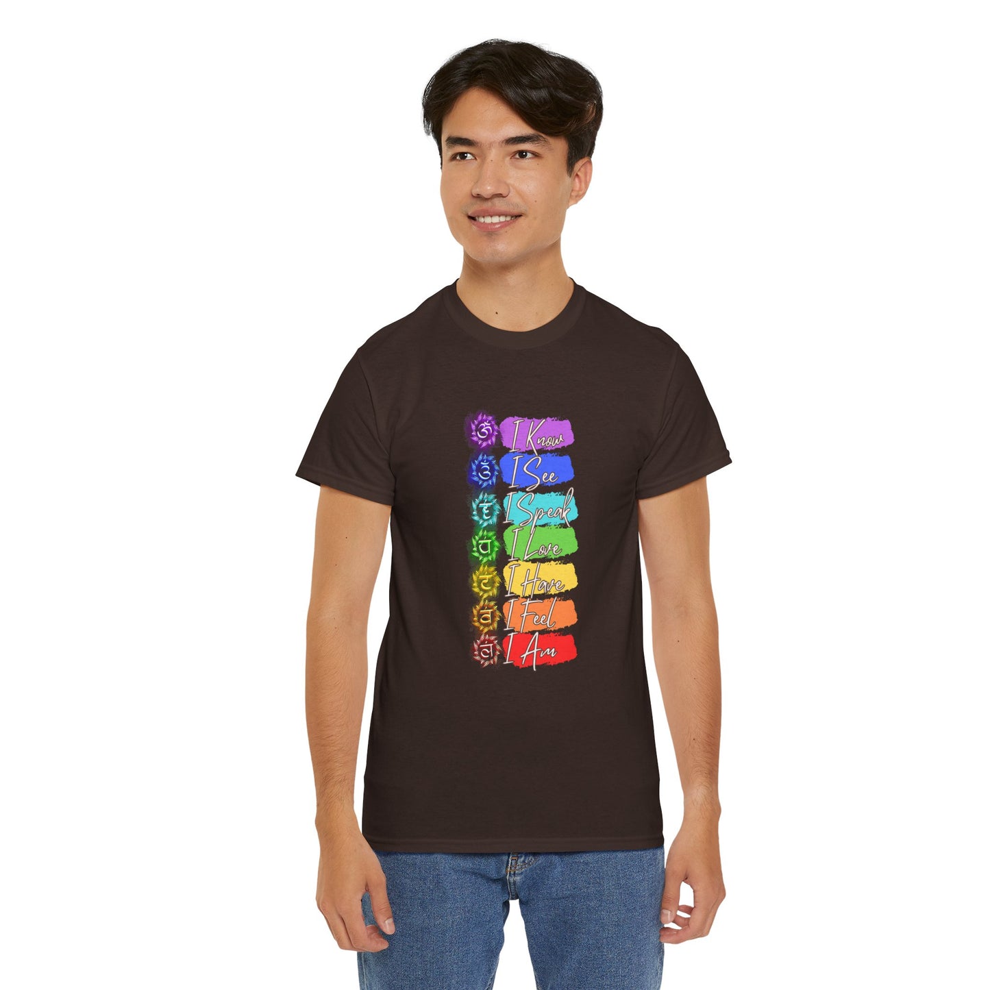 Unisex Heavy Cotton Tee- 7 chakra