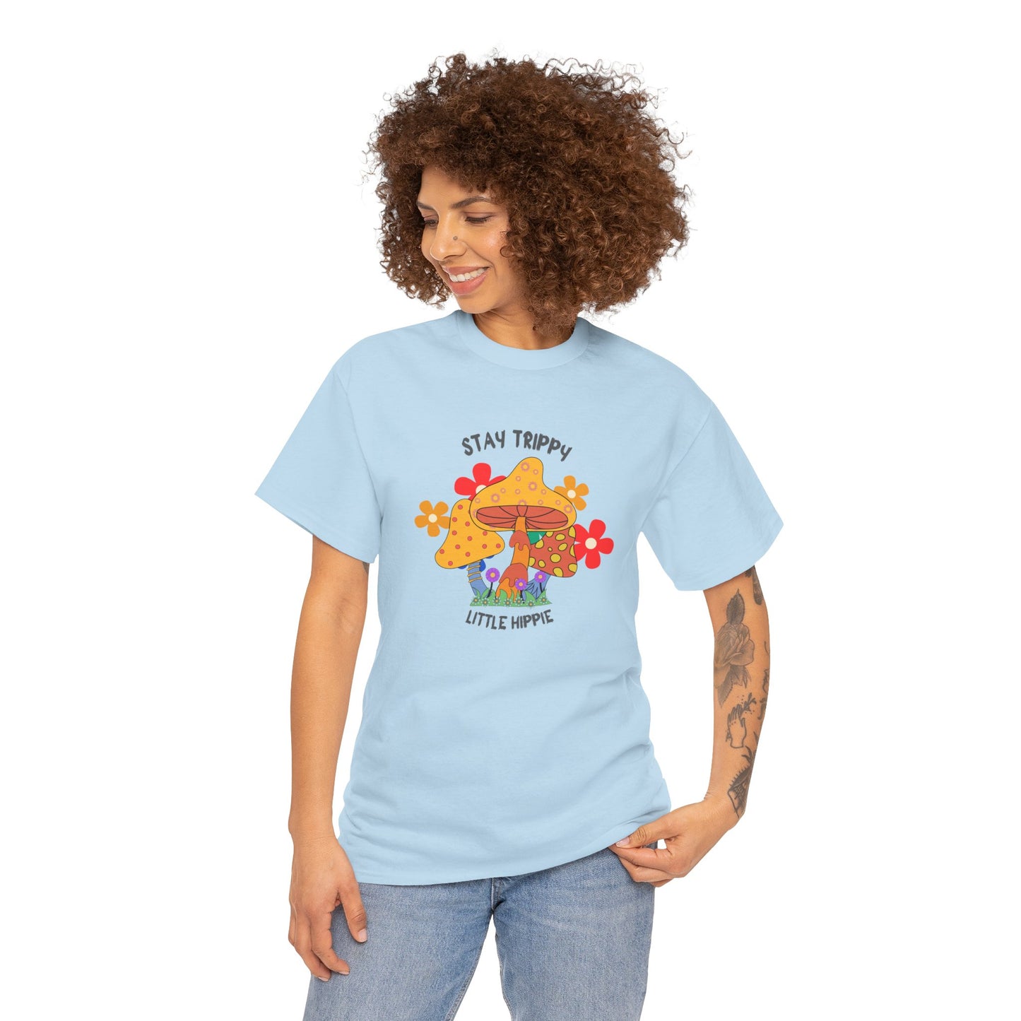 Unisex Heavy Cotton Tee-Trippy Hippie