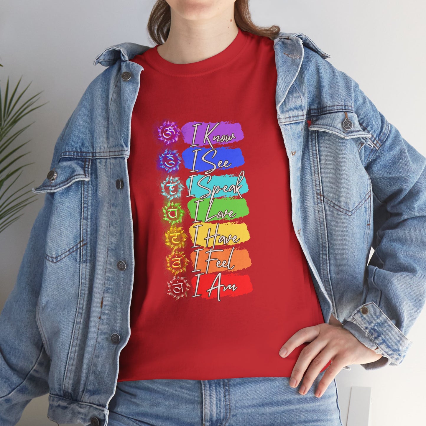 Unisex Heavy Cotton Tee- 7 chakra