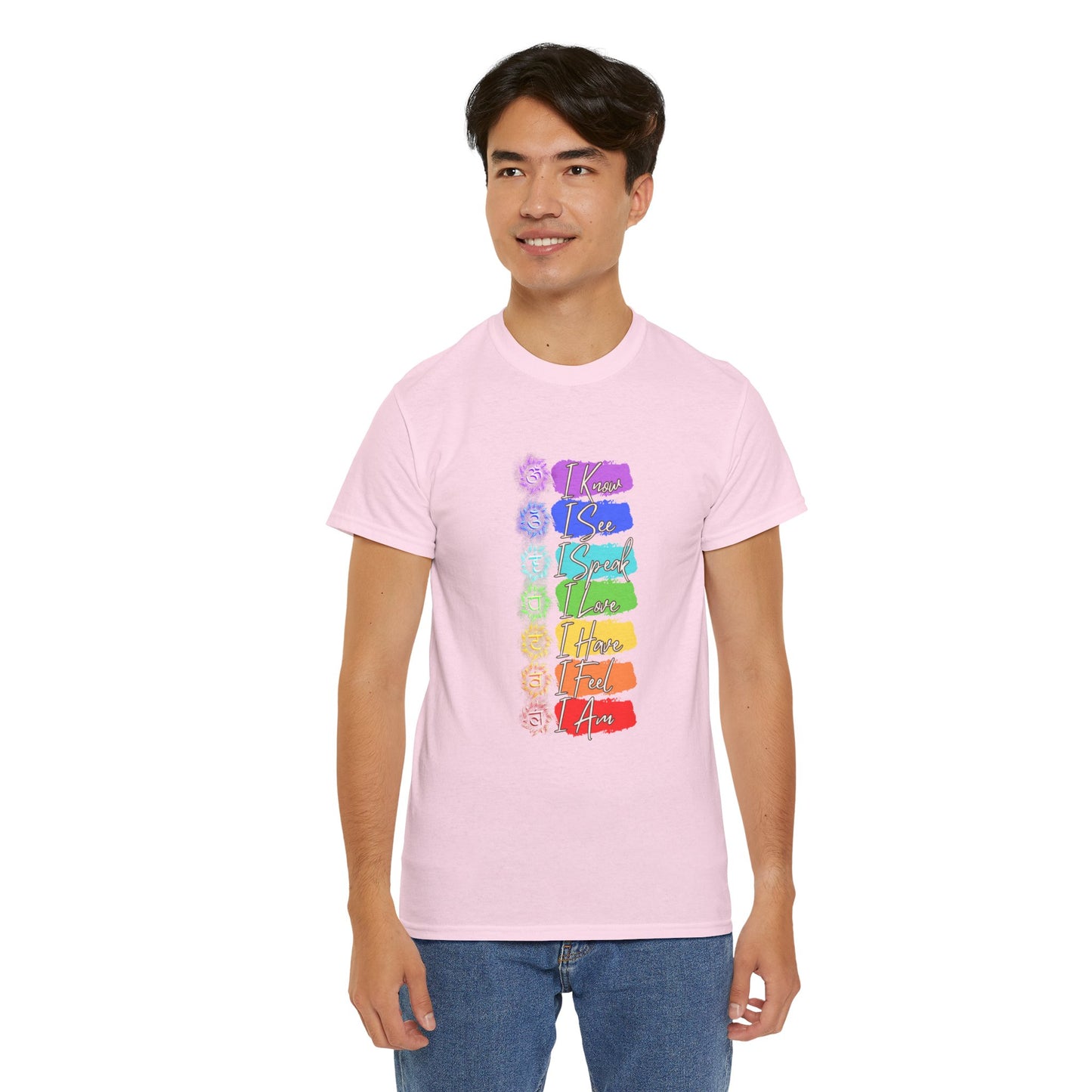 Unisex Heavy Cotton Tee- 7 chakra