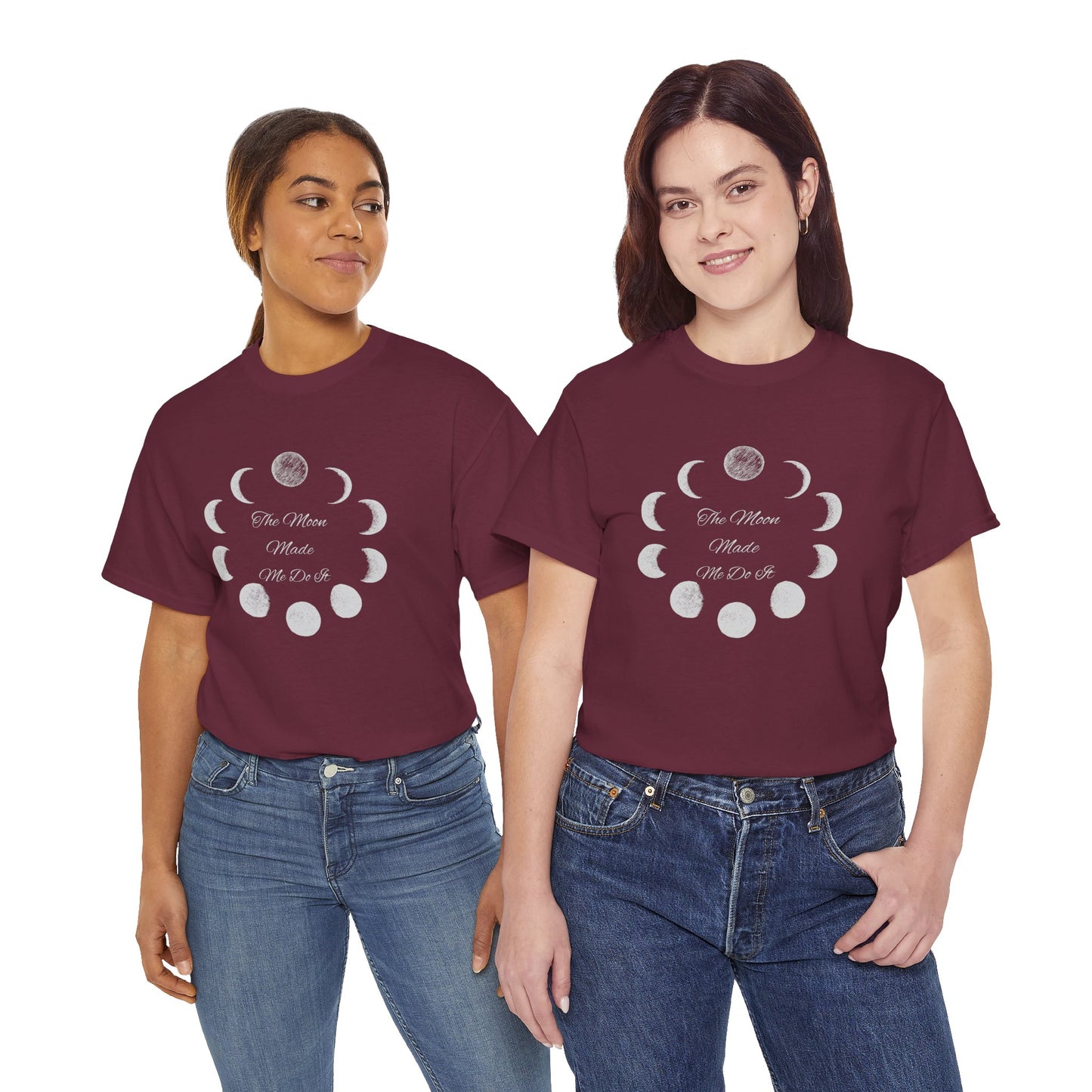 Unisex Heavy Cotton Tee-The Moon Made Me Do It