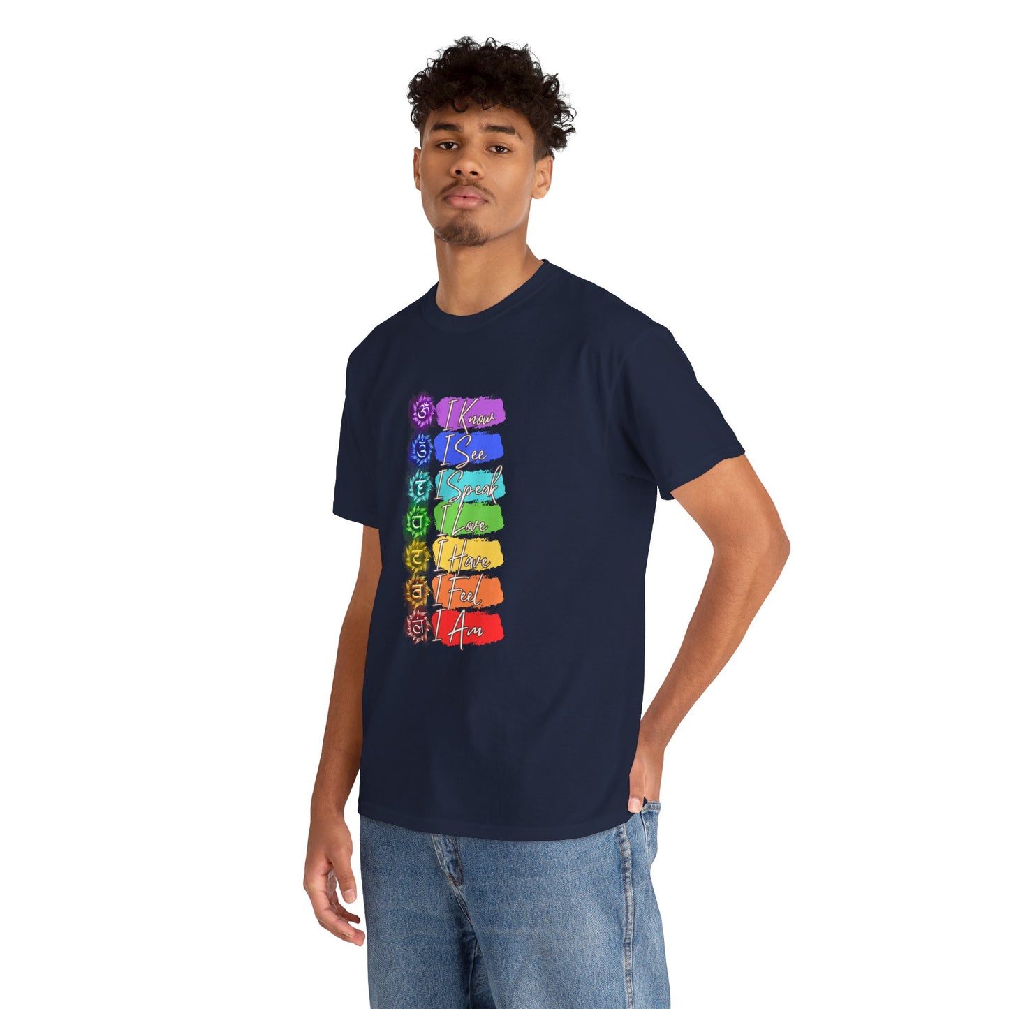 Unisex Heavy Cotton Tee- 7 chakra