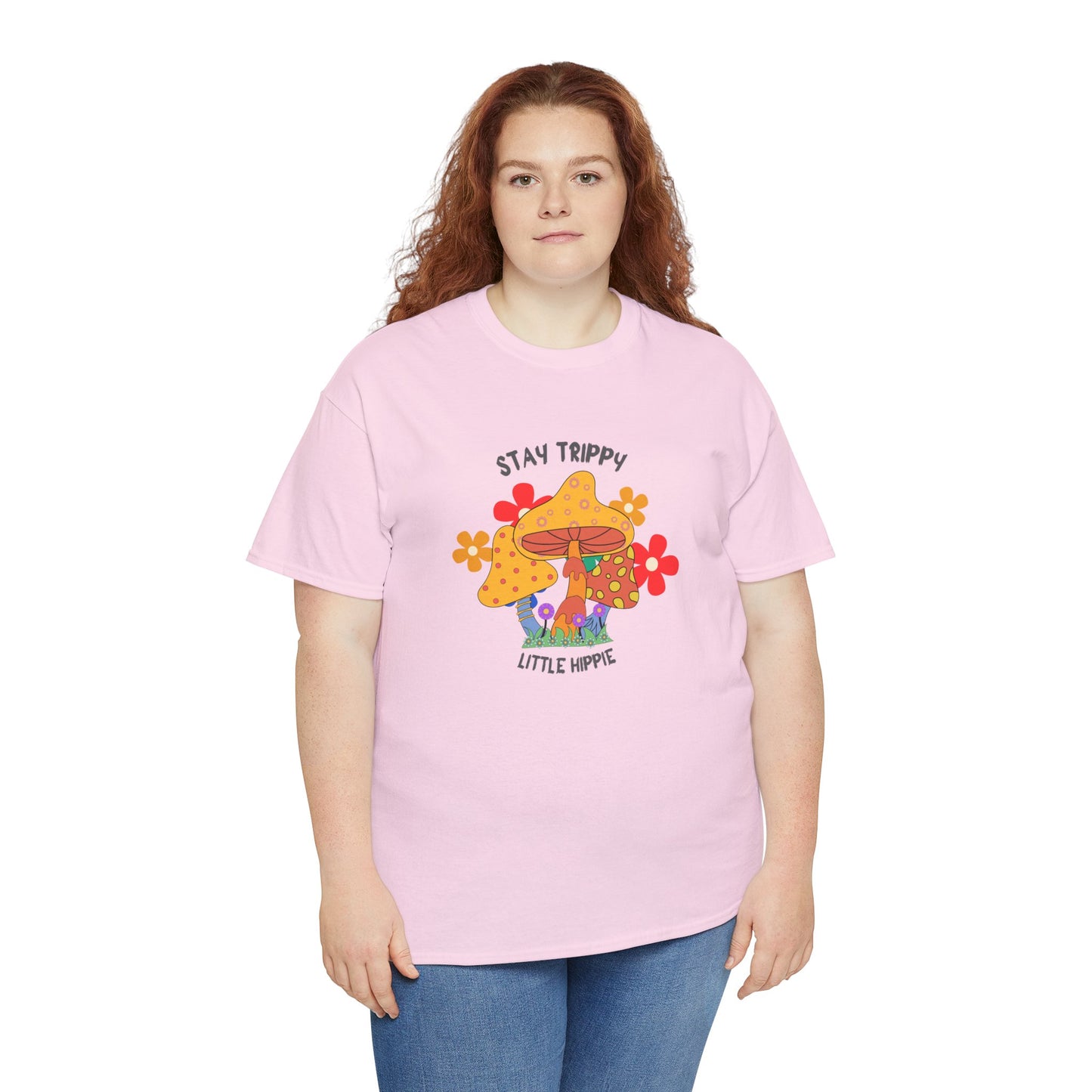 Unisex Heavy Cotton Tee-Trippy Hippie