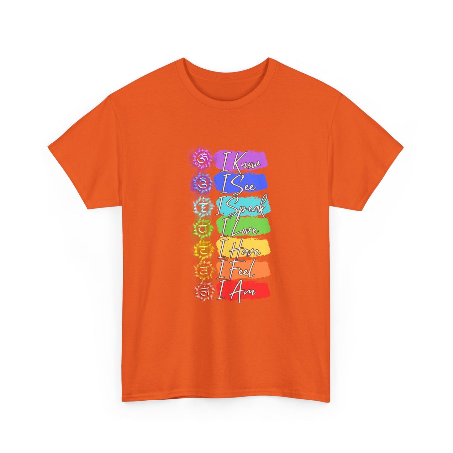 Unisex Heavy Cotton Tee- 7 chakra