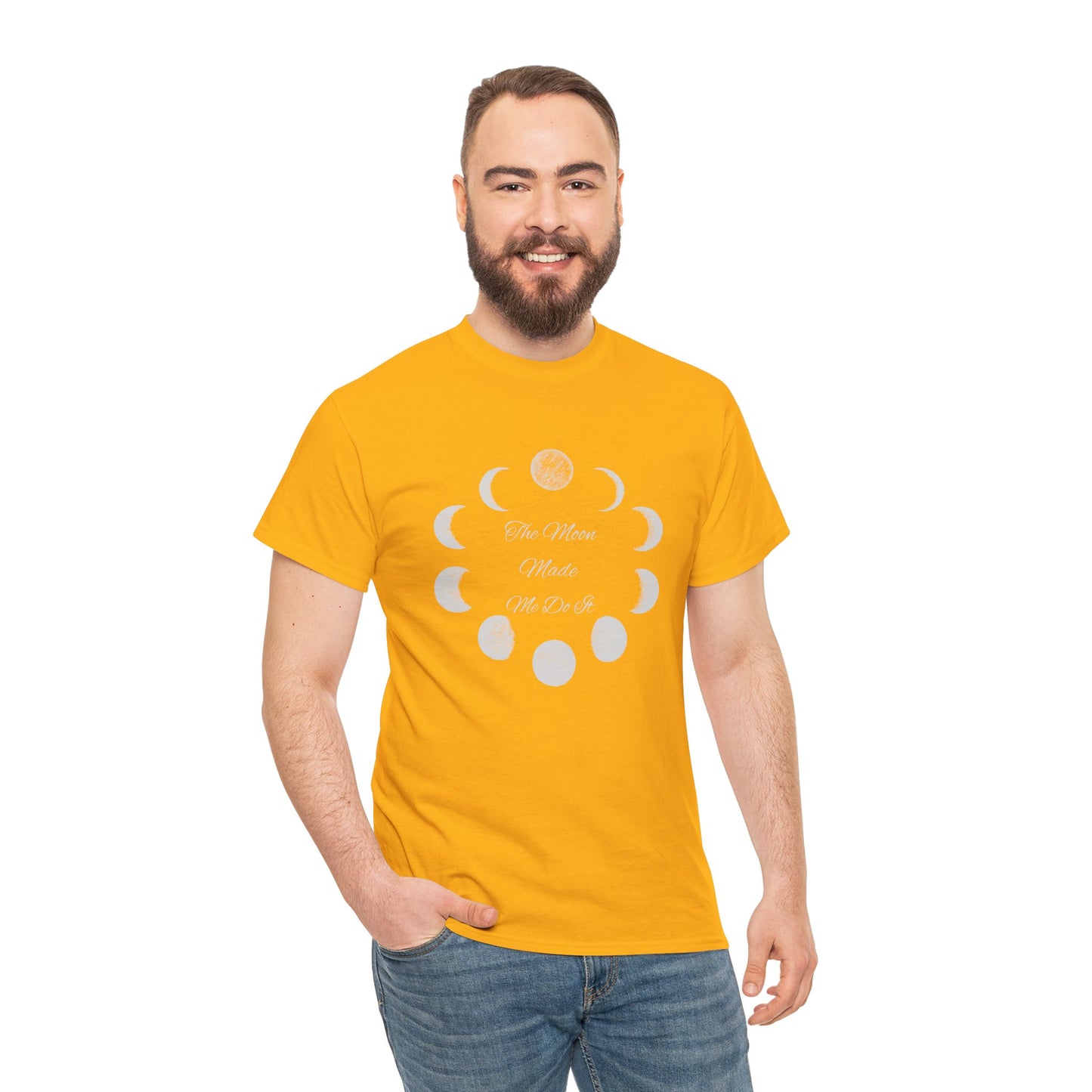 Unisex Heavy Cotton Tee-The Moon Made Me Do It