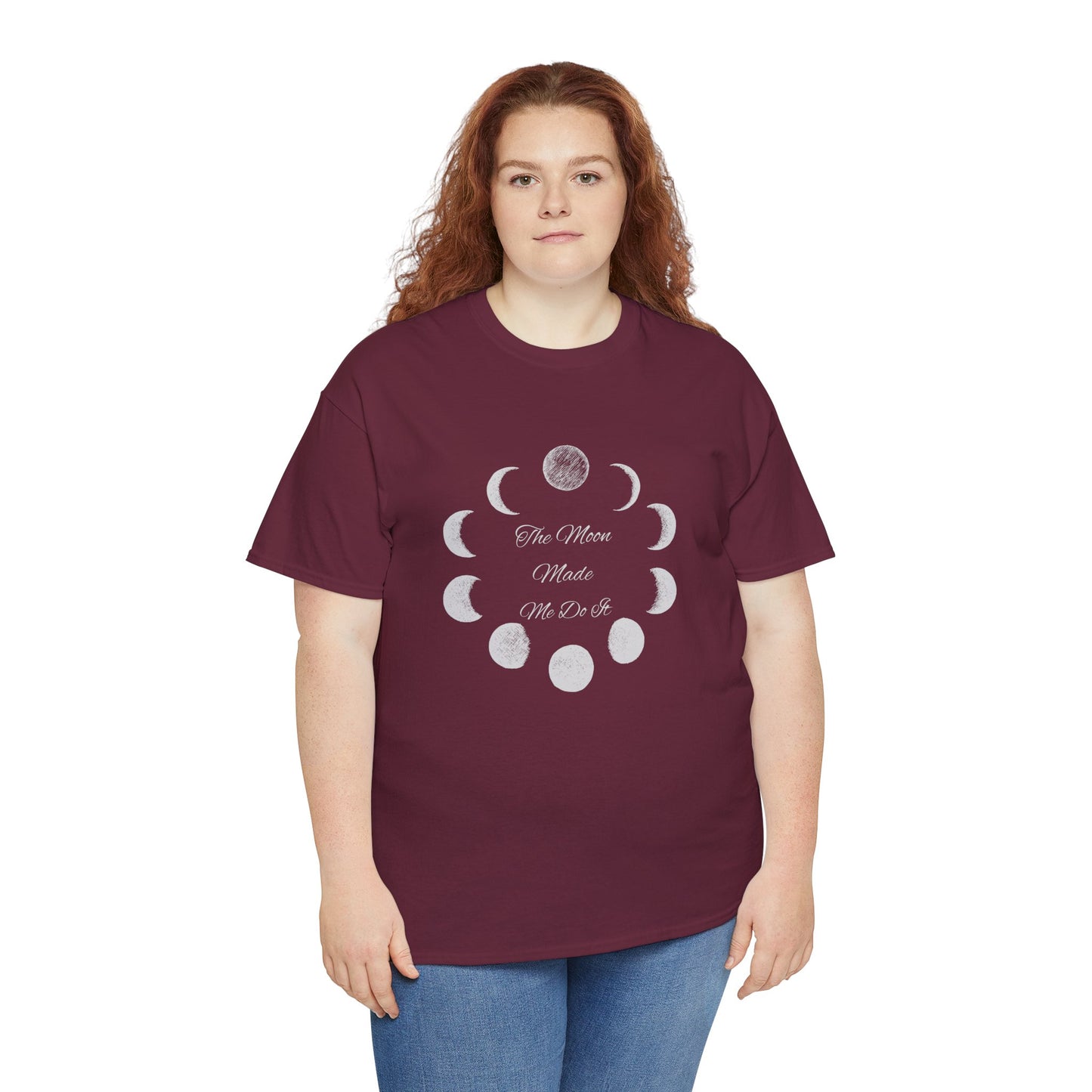 Unisex Heavy Cotton Tee-The Moon Made Me Do It