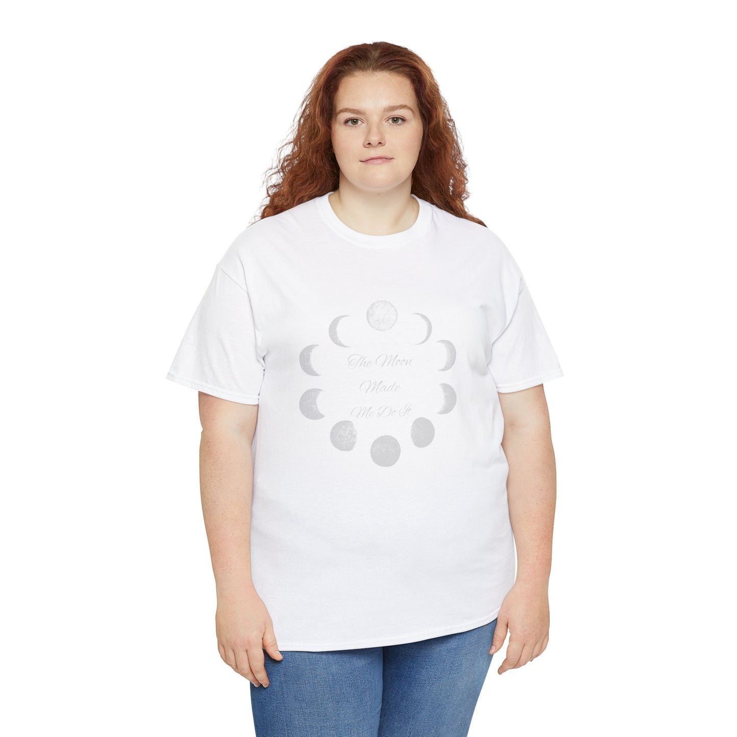 Unisex Heavy Cotton Tee-The Moon Made Me Do It