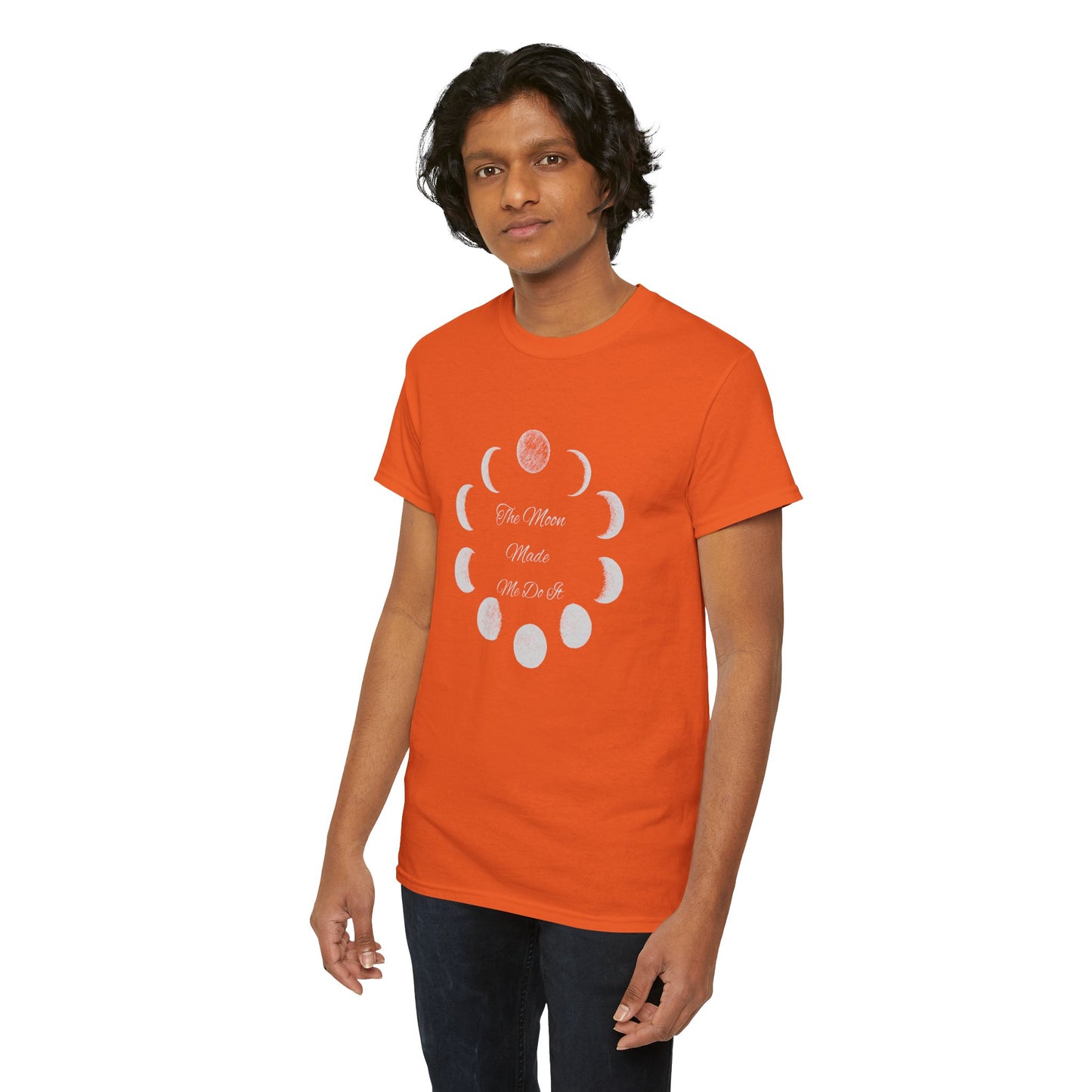 Unisex Heavy Cotton Tee-The Moon Made Me Do It