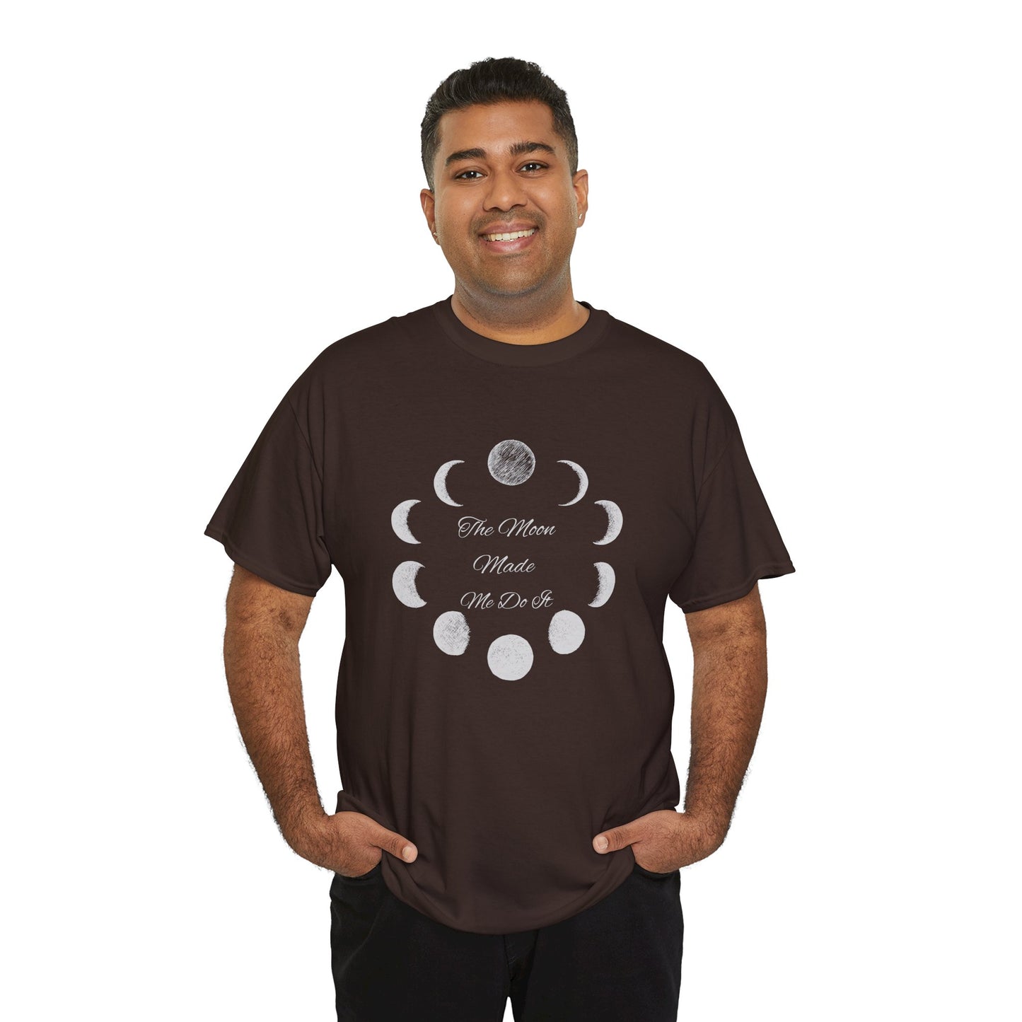 Unisex Heavy Cotton Tee-The Moon Made Me Do It