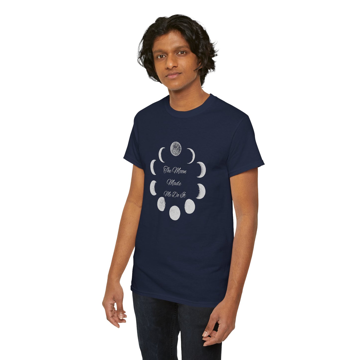 Unisex Heavy Cotton Tee-The Moon Made Me Do It