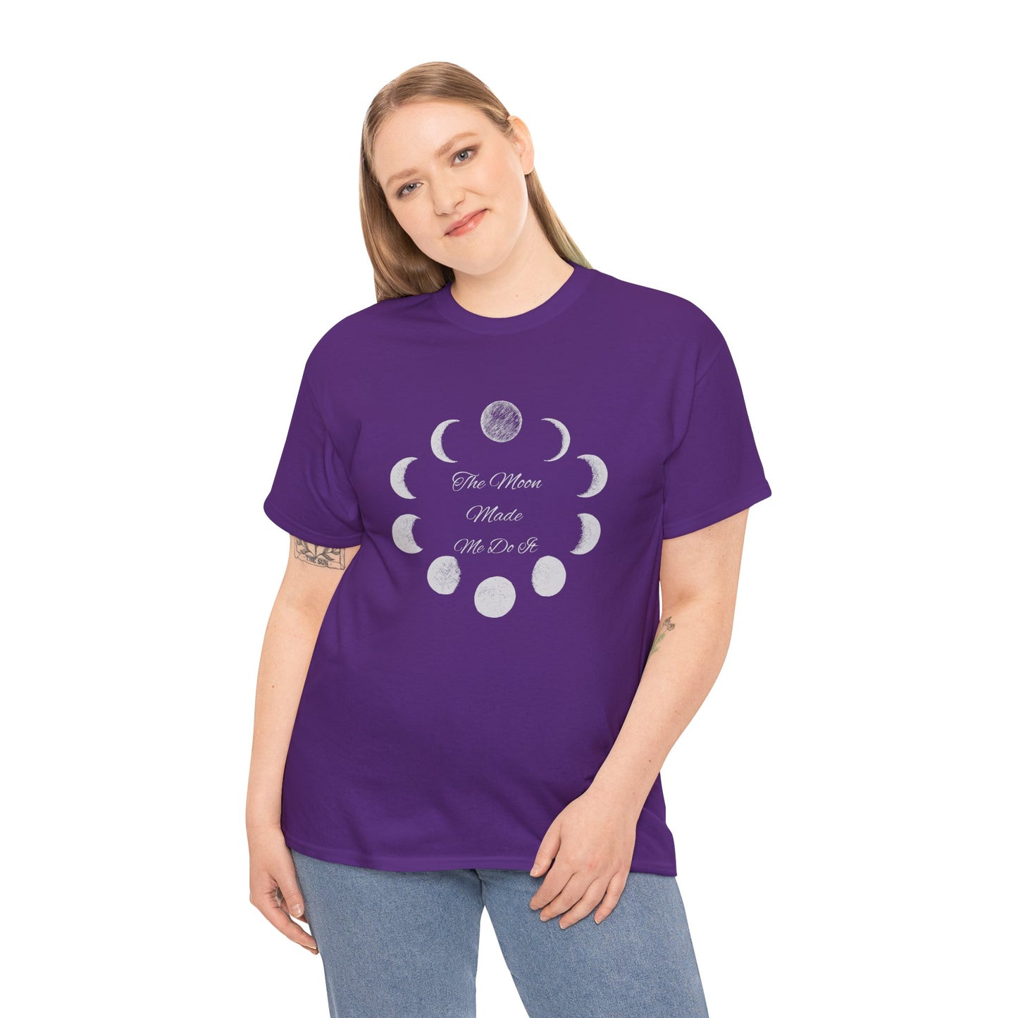 Unisex Heavy Cotton Tee-The Moon Made Me Do It