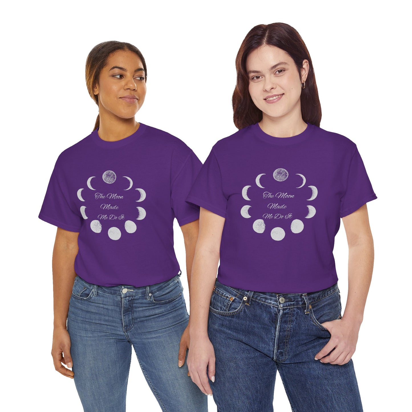 Unisex Heavy Cotton Tee-The Moon Made Me Do It