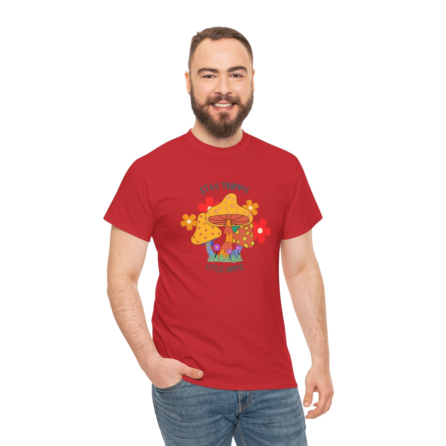 Unisex Heavy Cotton Tee-Trippy Hippie
