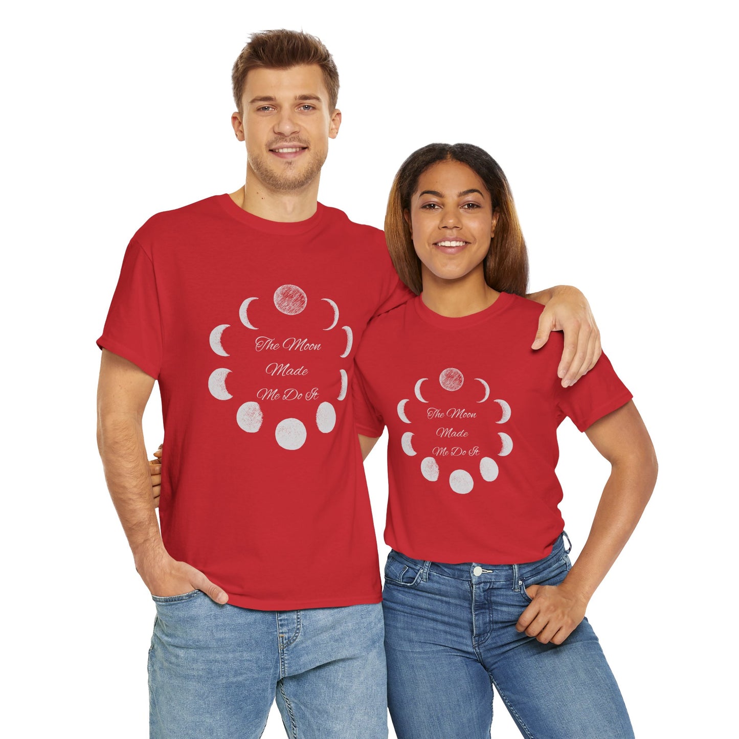 Unisex Heavy Cotton Tee-The Moon Made Me Do It