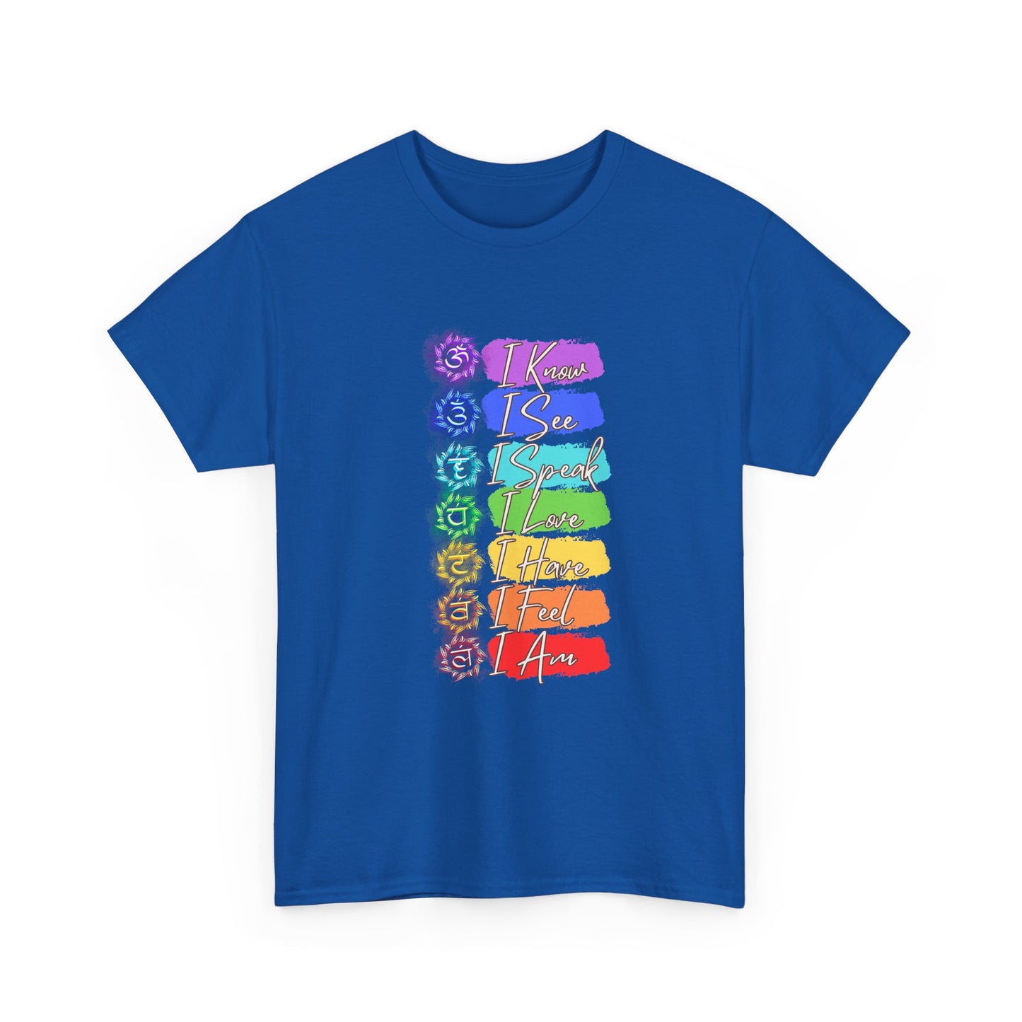 Unisex Heavy Cotton Tee- 7 chakra