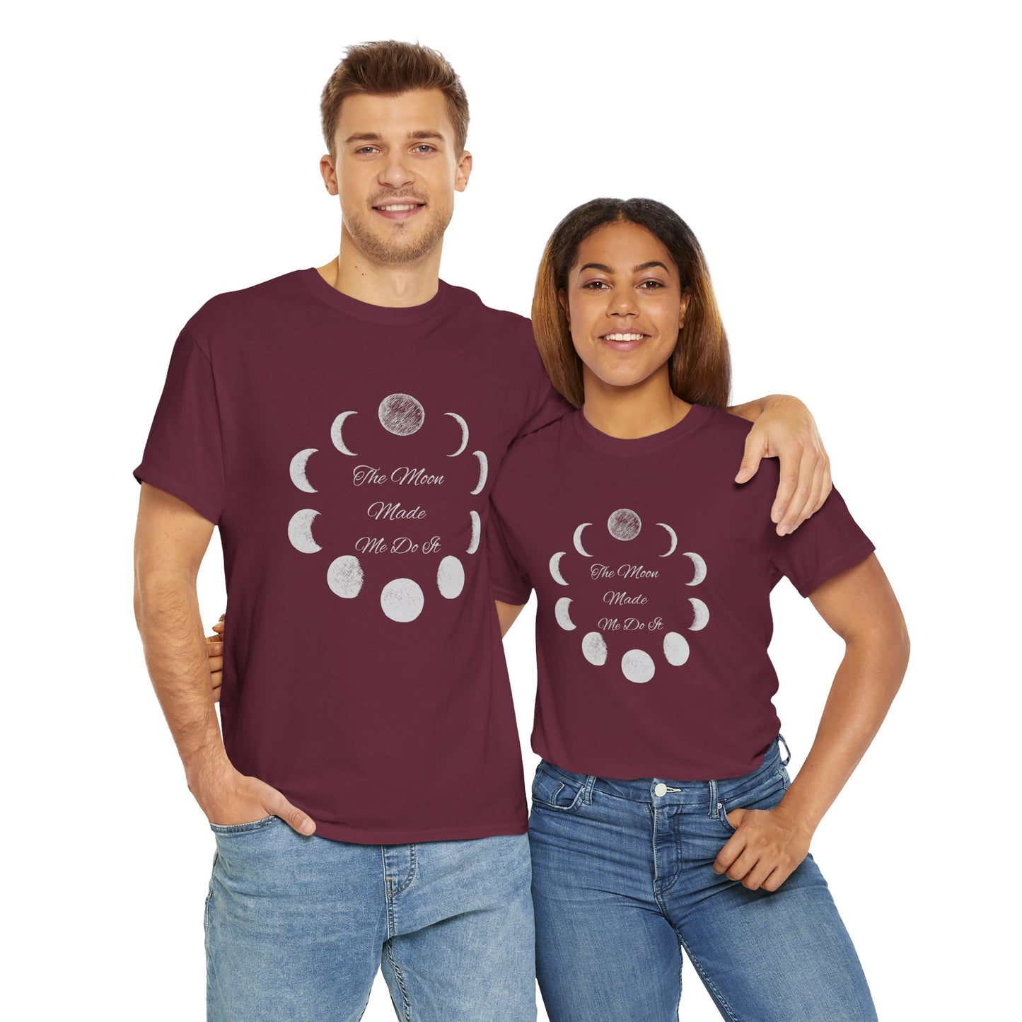 Unisex Heavy Cotton Tee-The Moon Made Me Do It