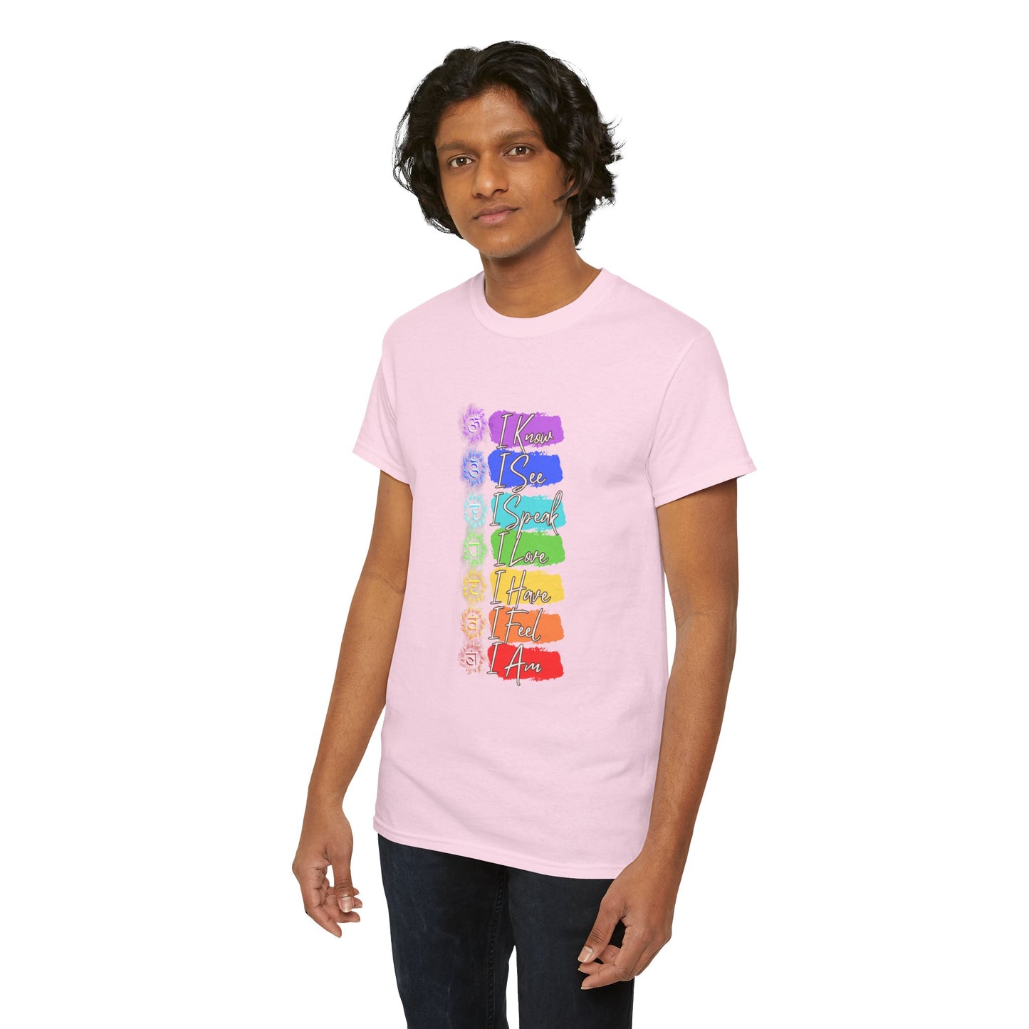 Unisex Heavy Cotton Tee- 7 chakra