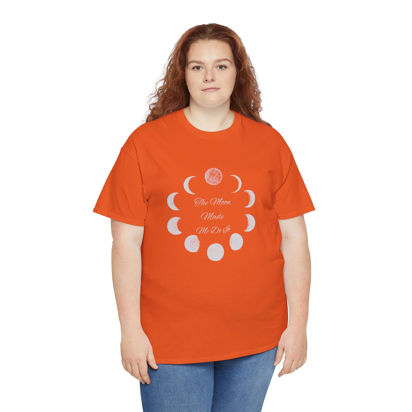 Unisex Heavy Cotton Tee-The Moon Made Me Do It