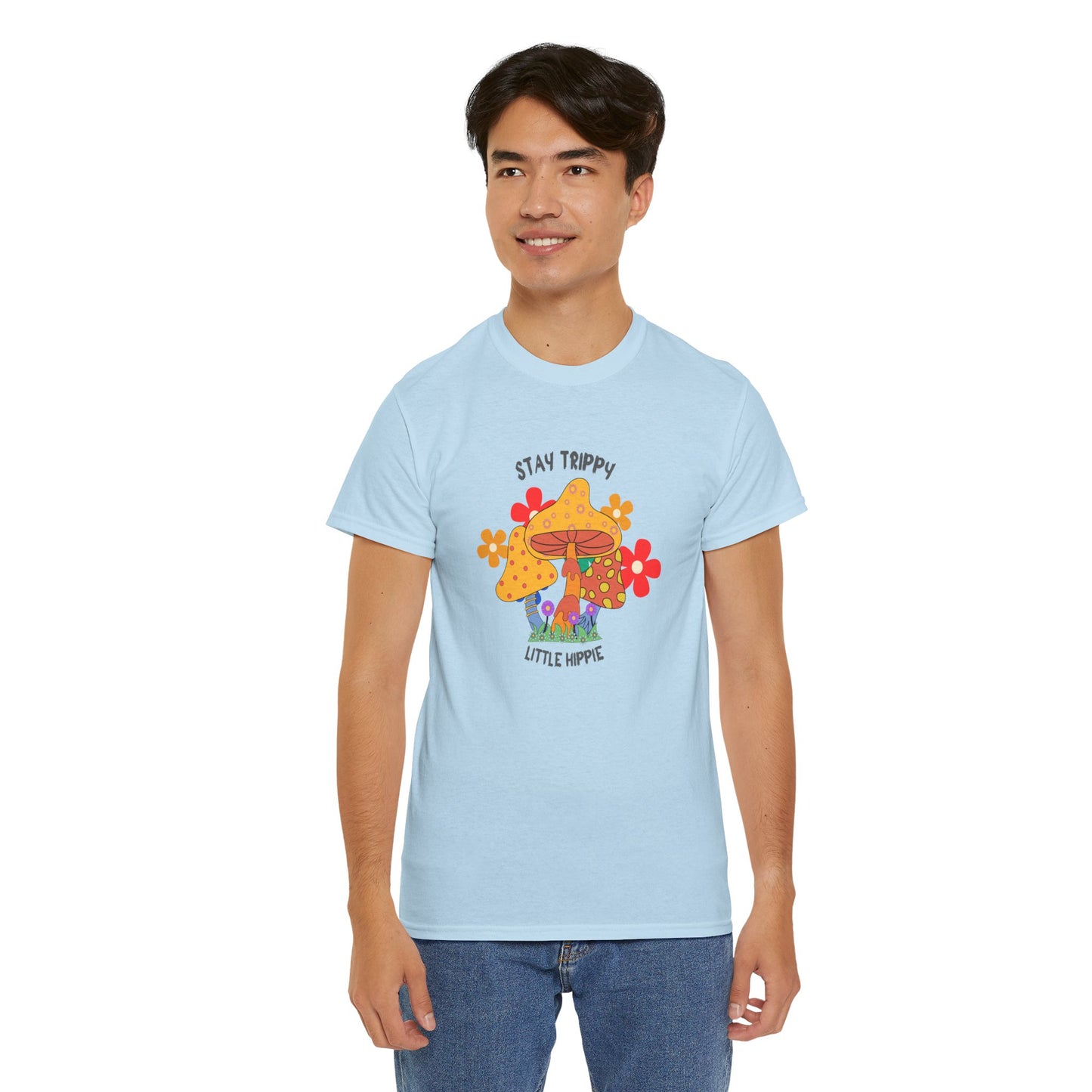 Unisex Heavy Cotton Tee-Trippy Hippie