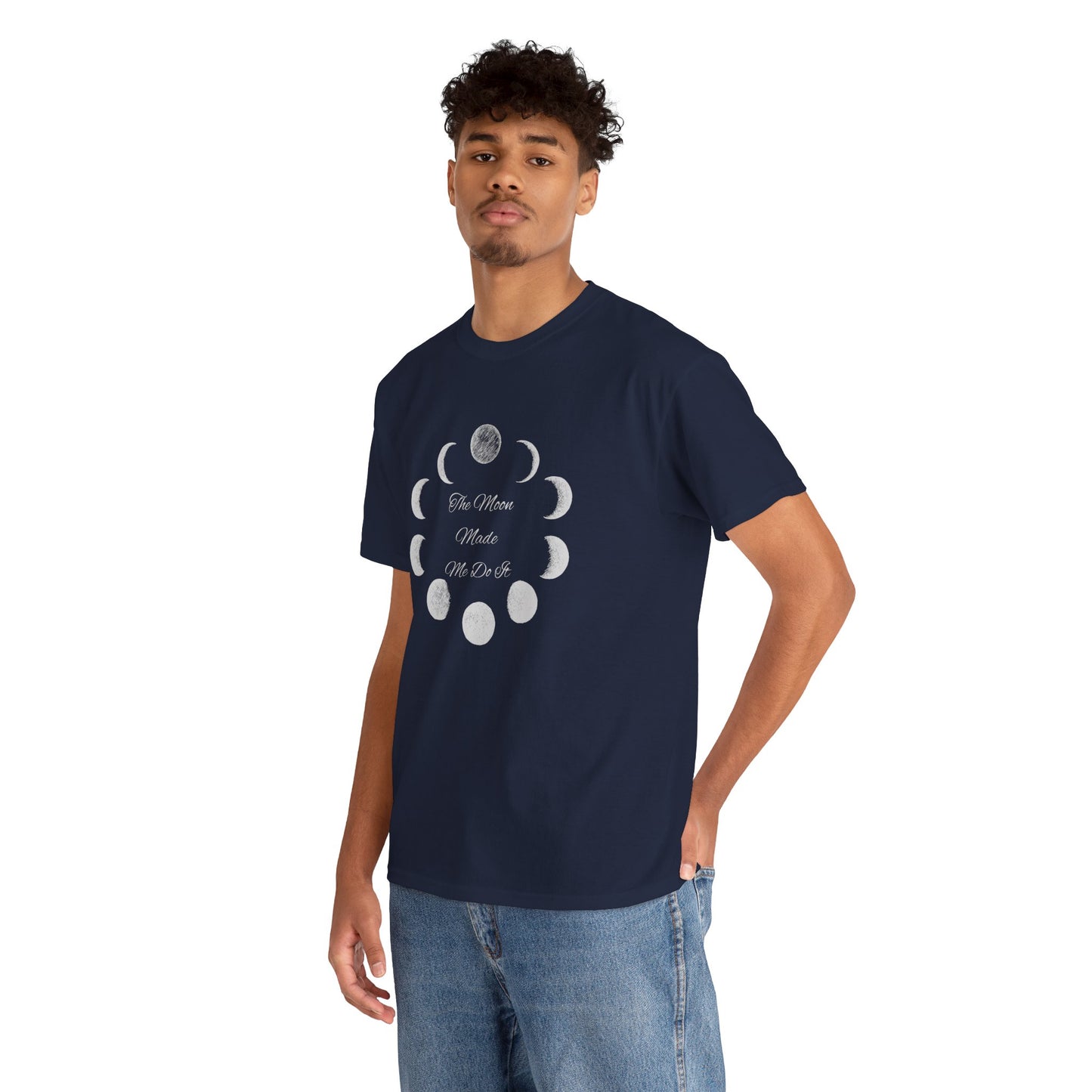 Unisex Heavy Cotton Tee-The Moon Made Me Do It