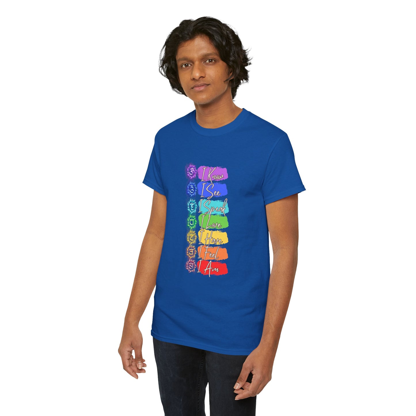 Unisex Heavy Cotton Tee- 7 chakra