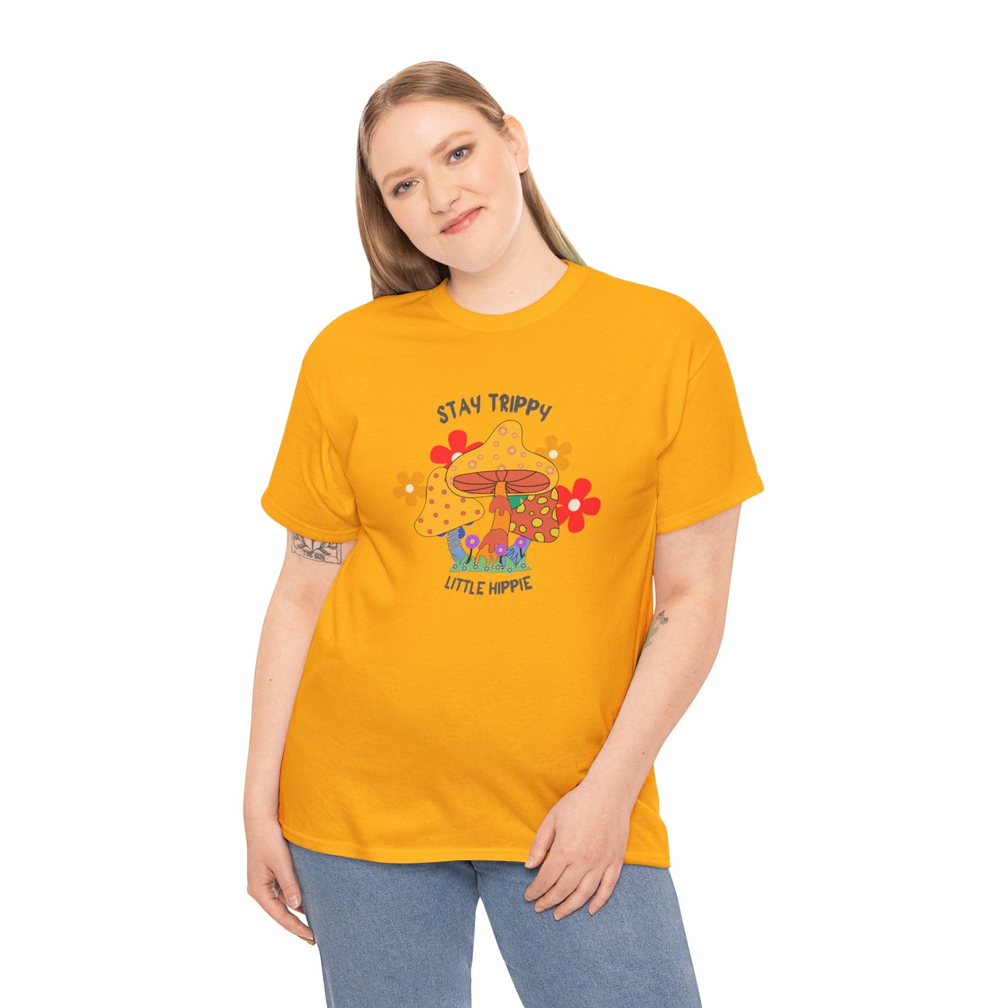 Unisex Heavy Cotton Tee-Trippy Hippie