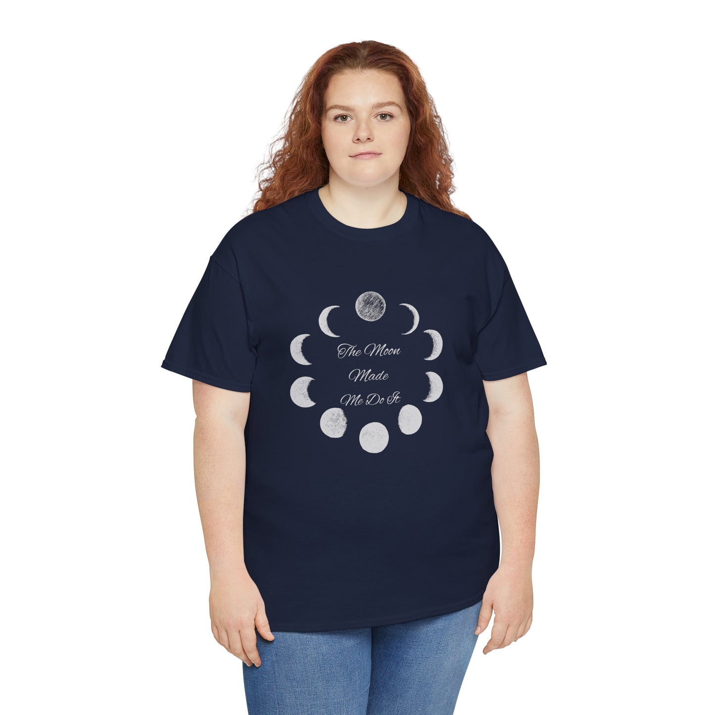 Unisex Heavy Cotton Tee-The Moon Made Me Do It