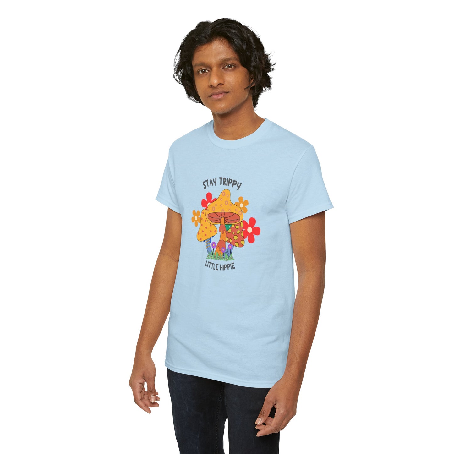 Unisex Heavy Cotton Tee-Trippy Hippie