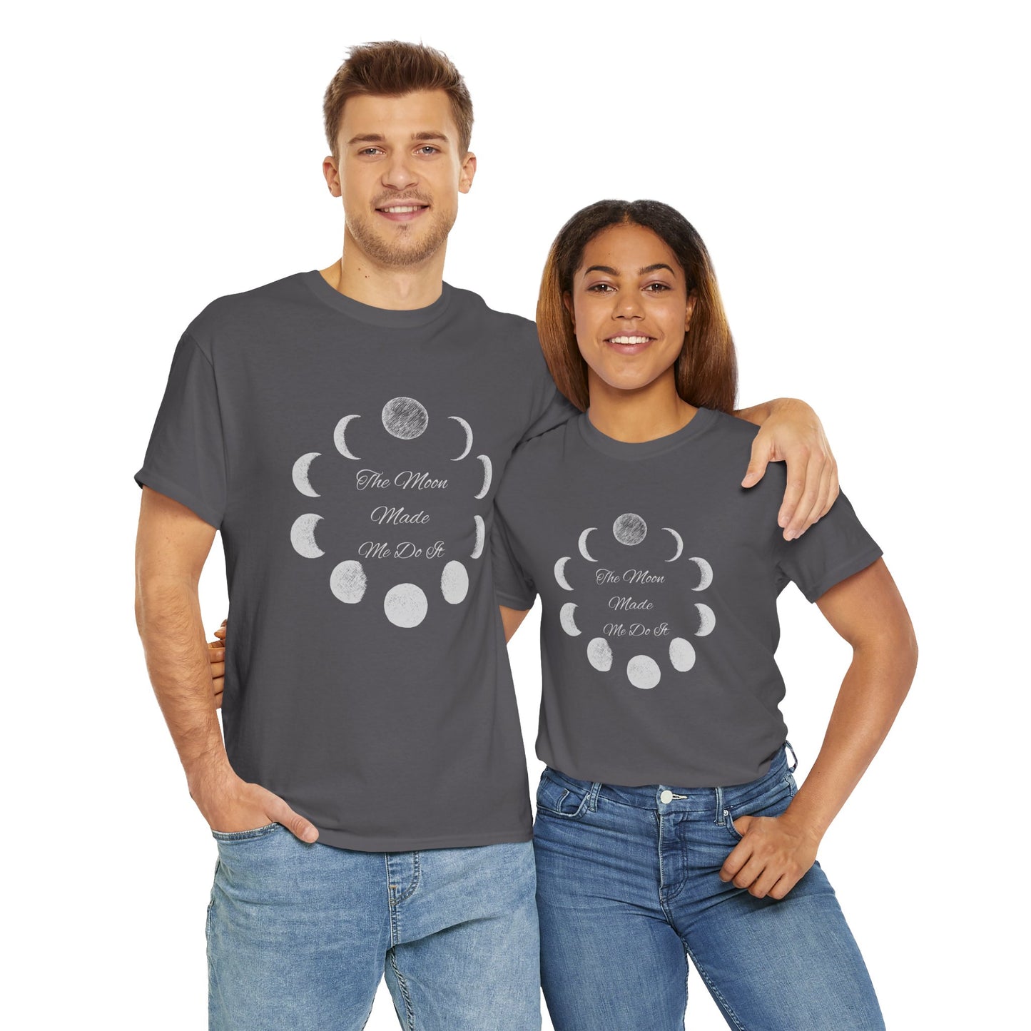 Unisex Heavy Cotton Tee-The Moon Made Me Do It