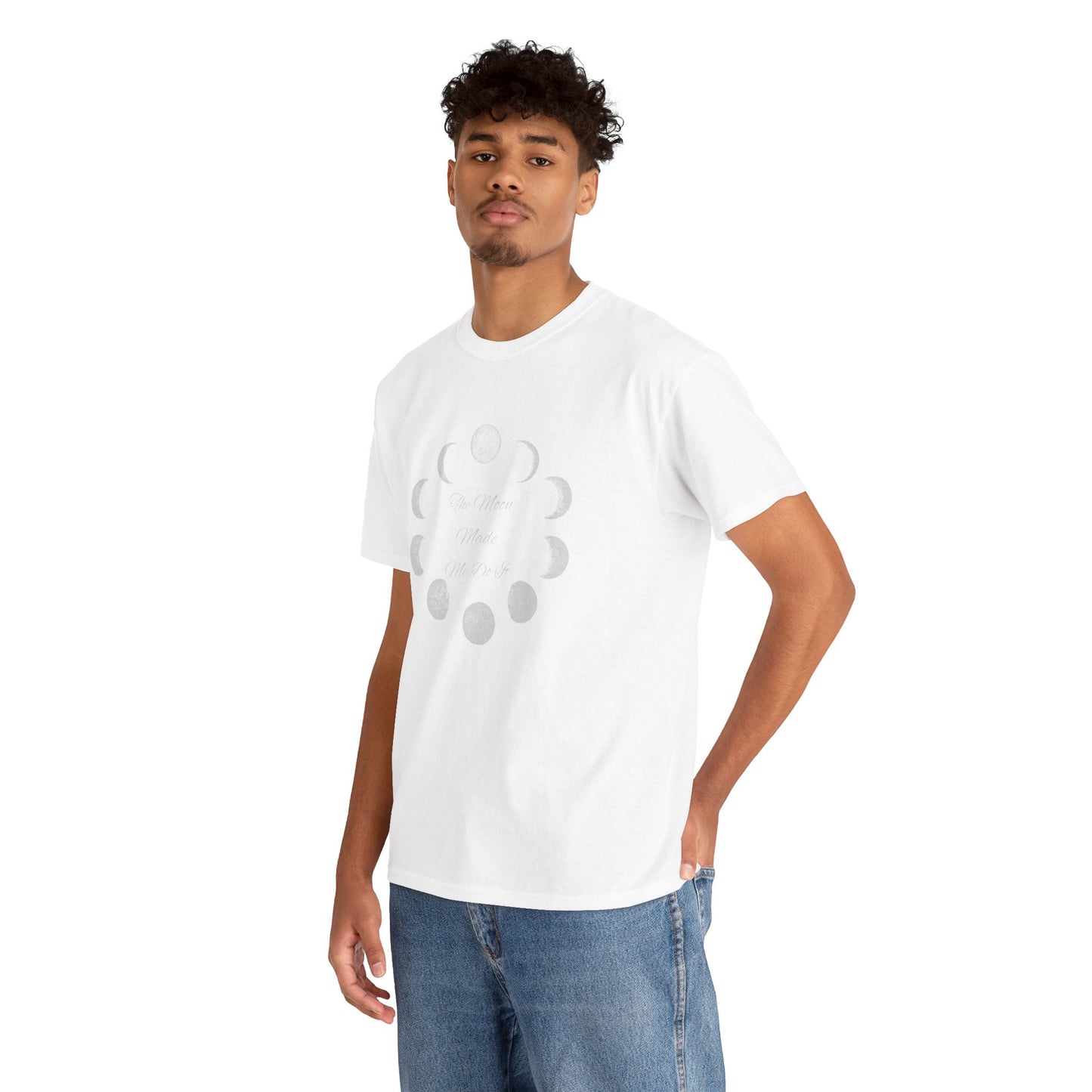 Unisex Heavy Cotton Tee-The Moon Made Me Do It